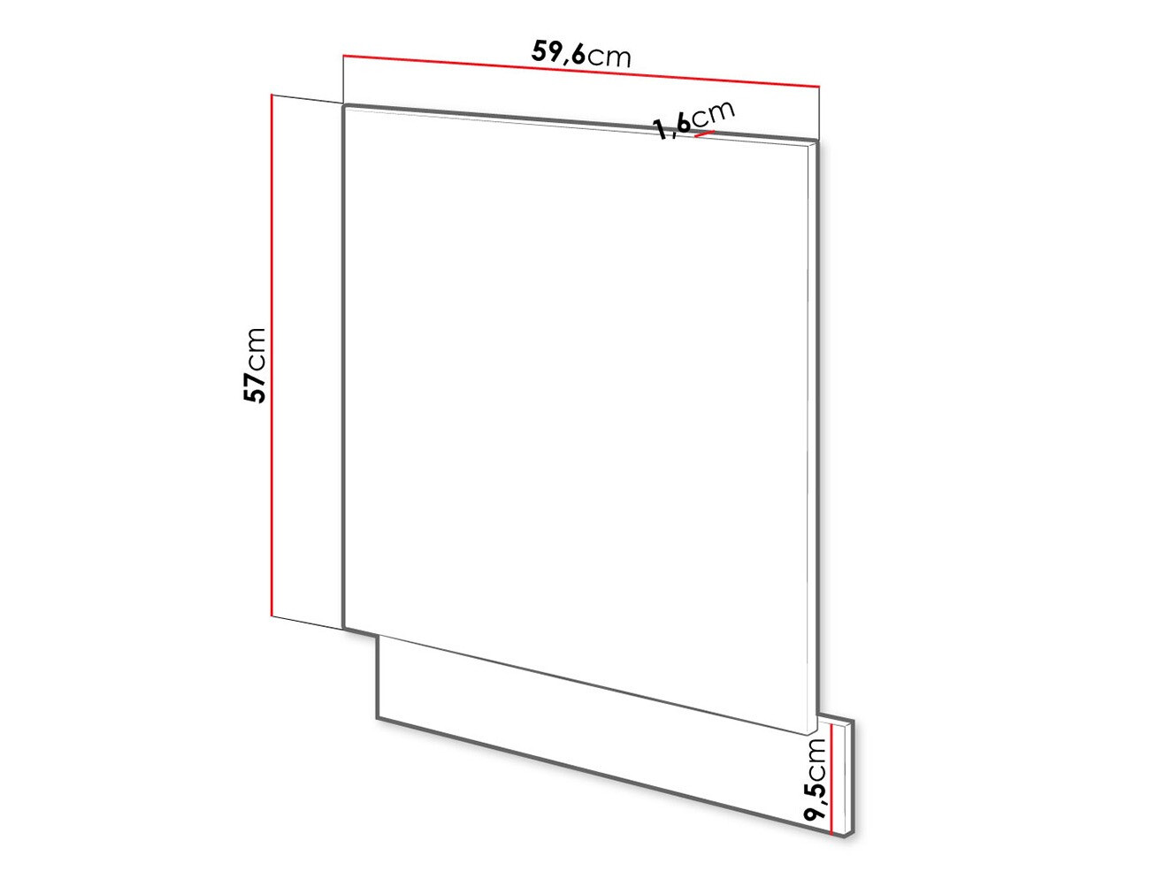 Фасад для посудомоечной машины Wood Grey 105