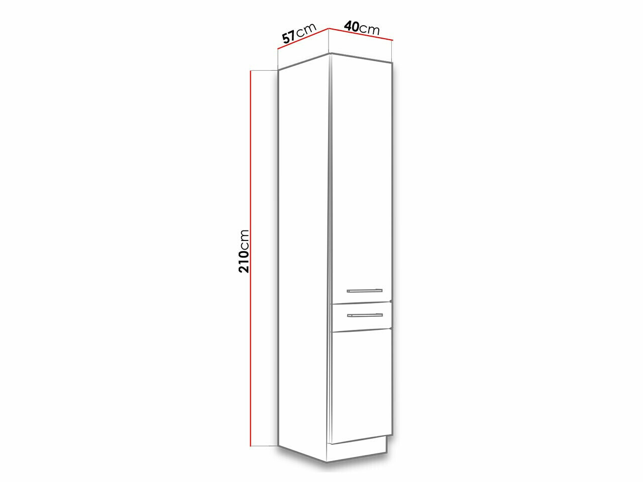 Moduļu skapis ar durvīm Wood Dark 119