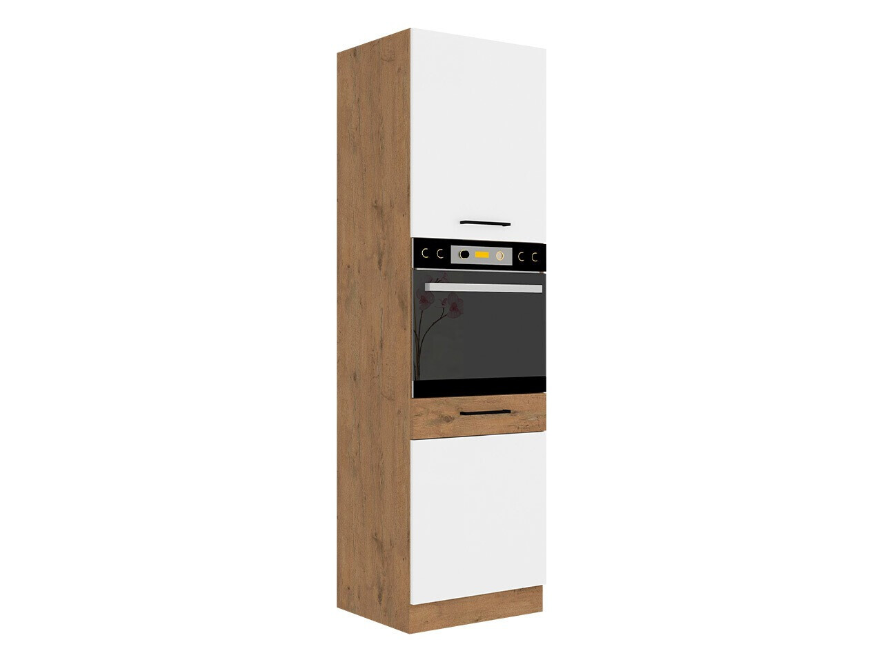Moduļu skapis iebūvējamai tehnikai Wood White 113