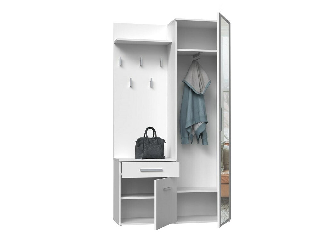 Priekšnama komplekts Mandeville 126 (Matēts balts)