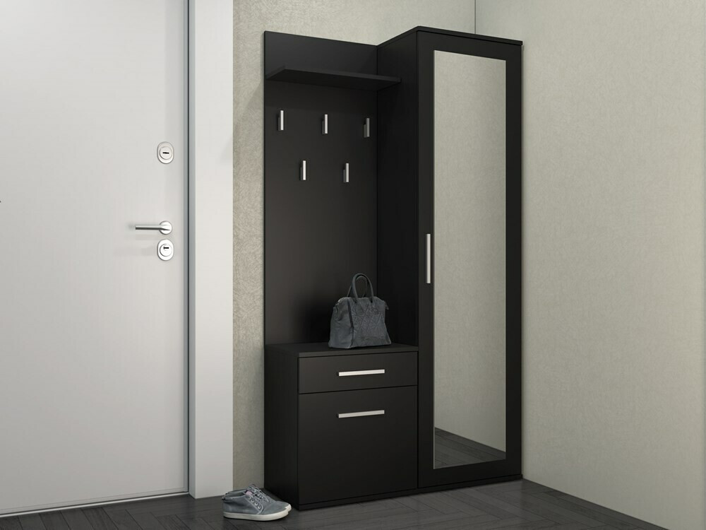 Priekšnama komplekts Mandeville 126 (Matēts melns)