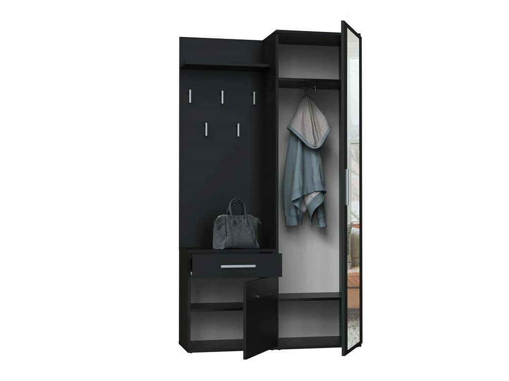 Priekšnama komplekts Mandeville 126 (Matēts melns)