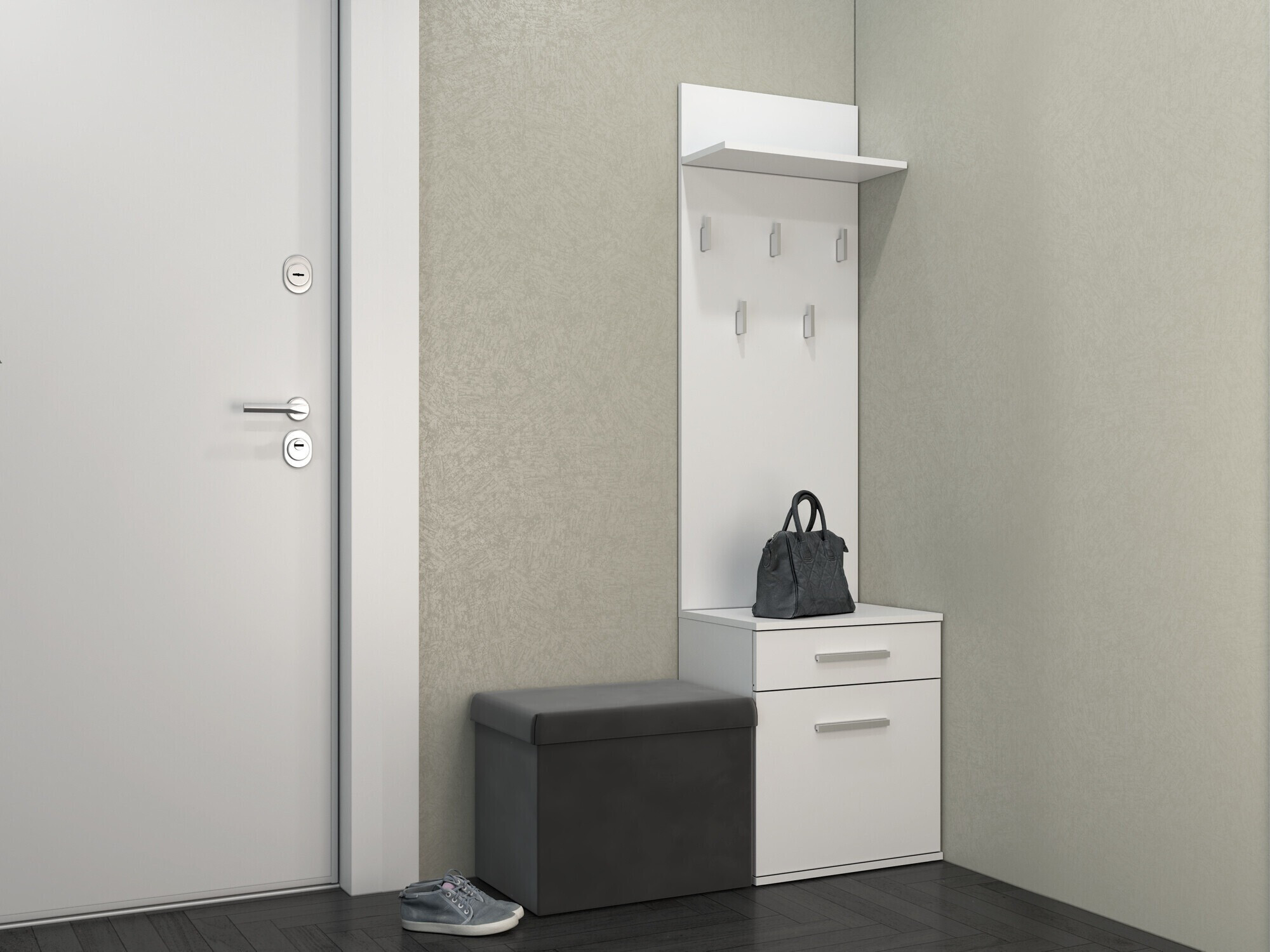 Priekšnama komplekts Mandeville 129 (Matēts balts)