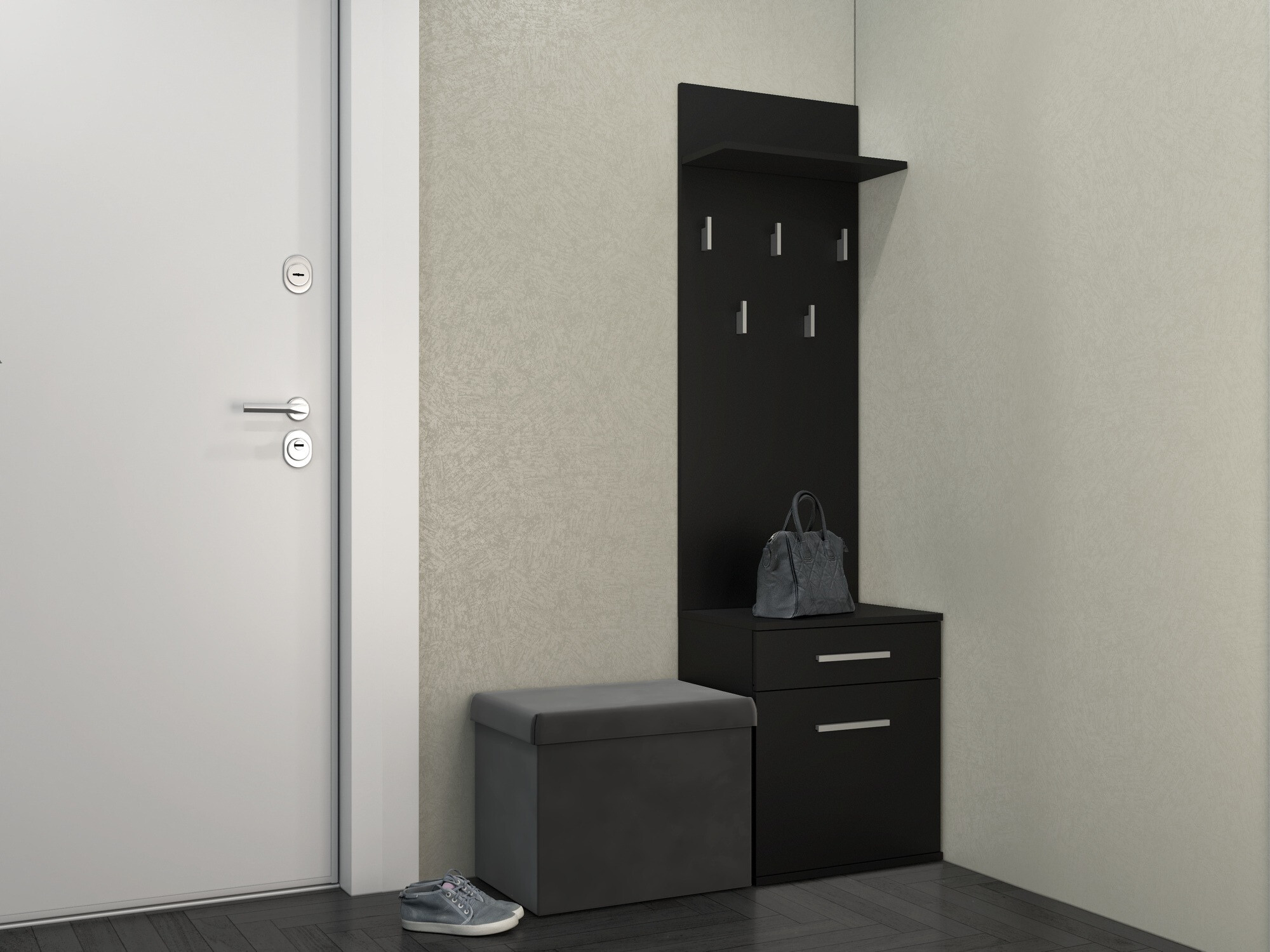 Прихожая Mandeville 129 (Матовый черный)