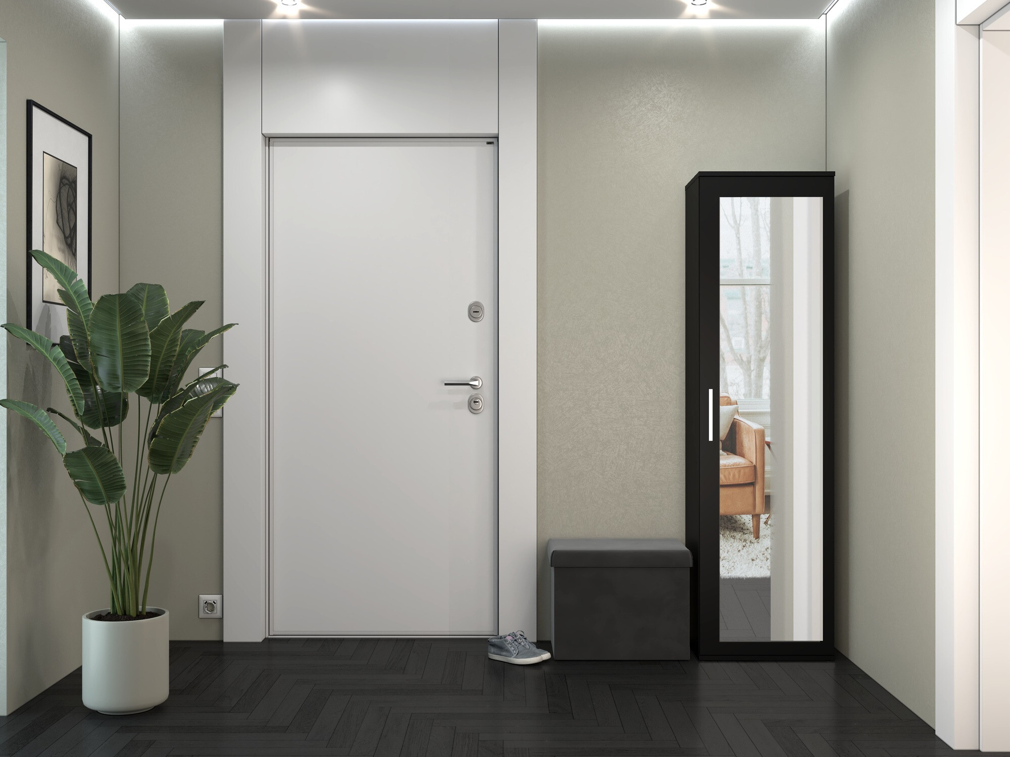 Skapis Mandeville 127 (Matēts melns)