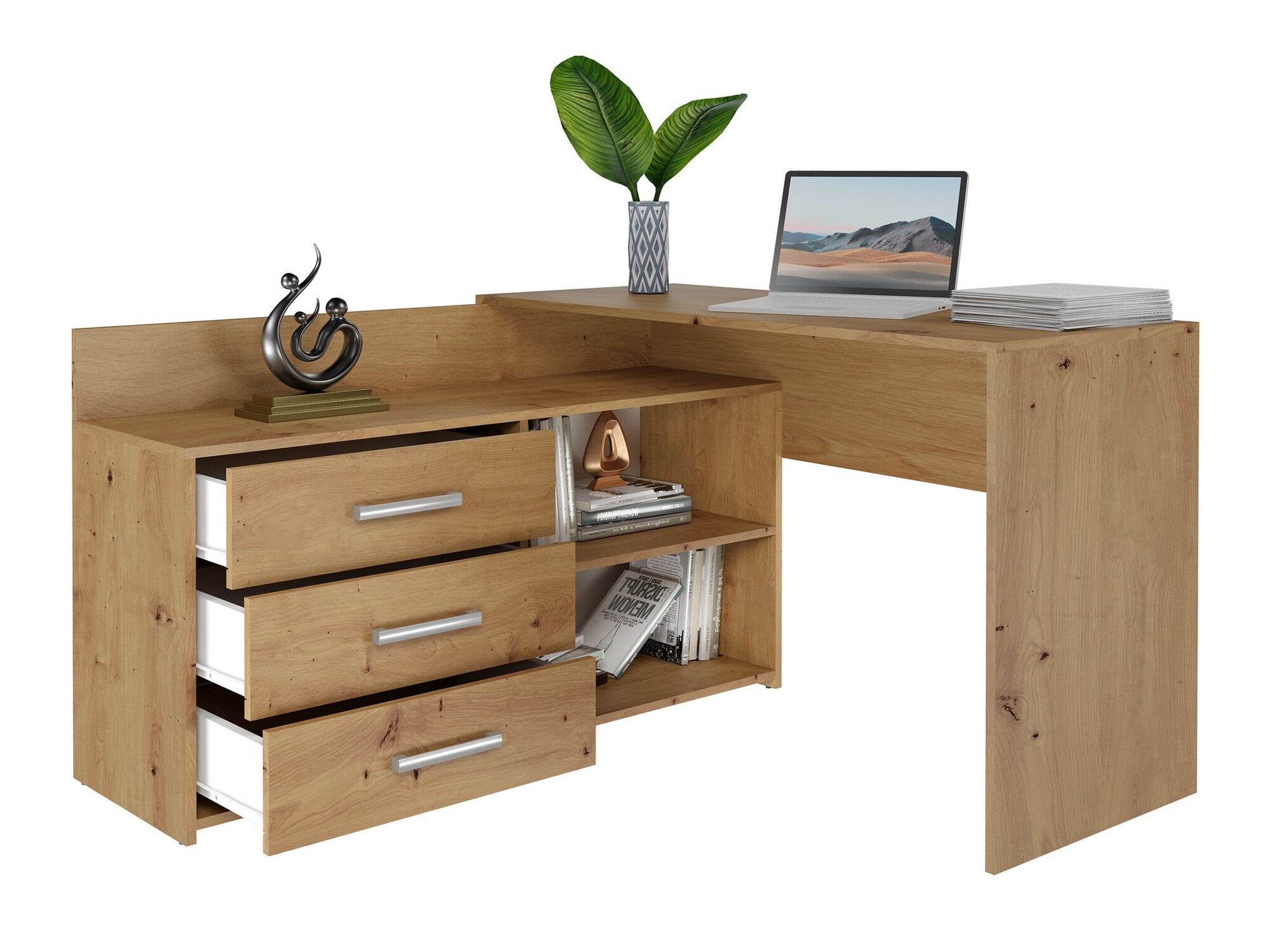 Stūra rakstāmgalds Mandeville 131 (Artisan ozols)