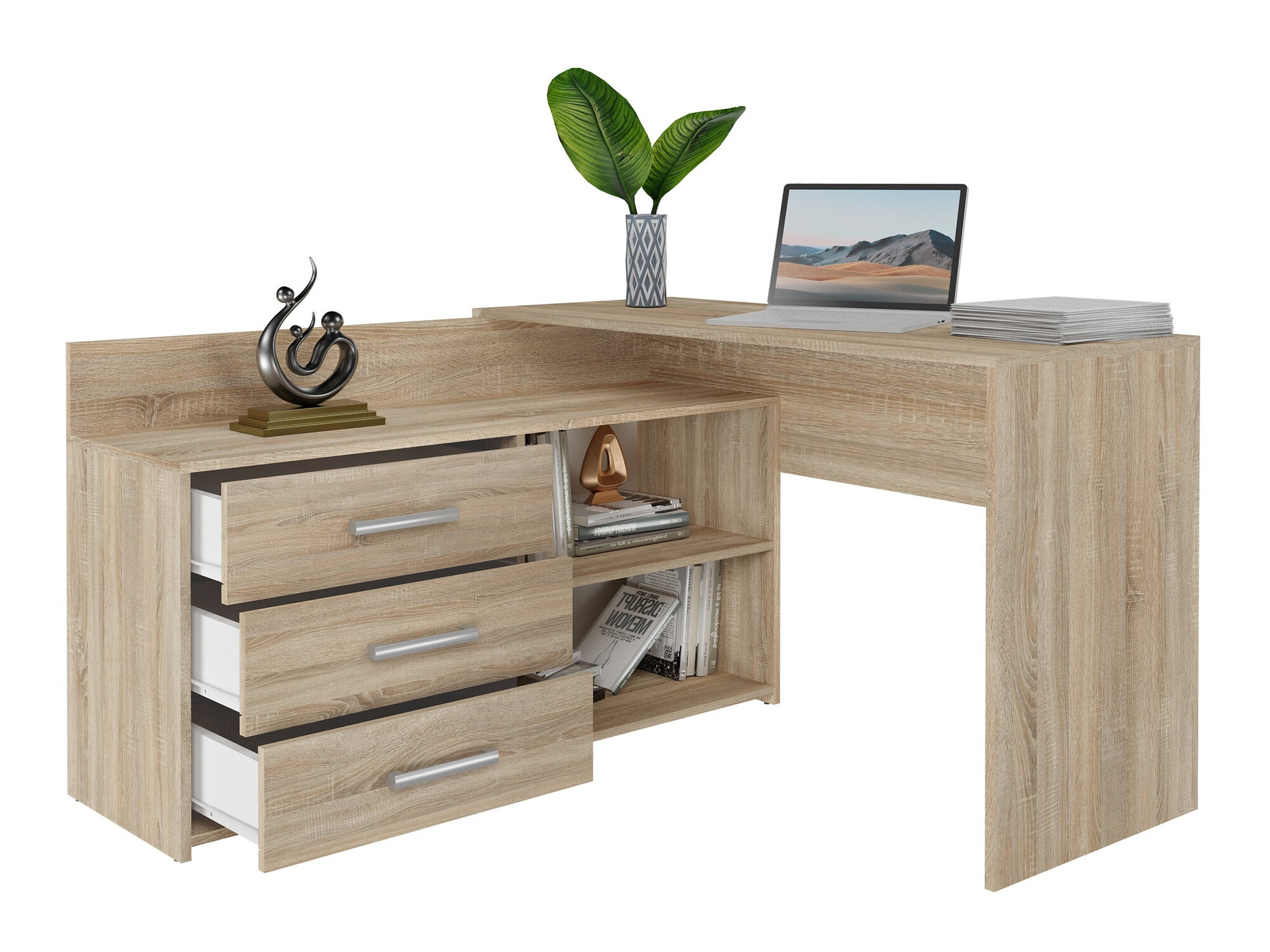 Stūra rakstāmgalds Mandeville 131 (Sonomas ozols)