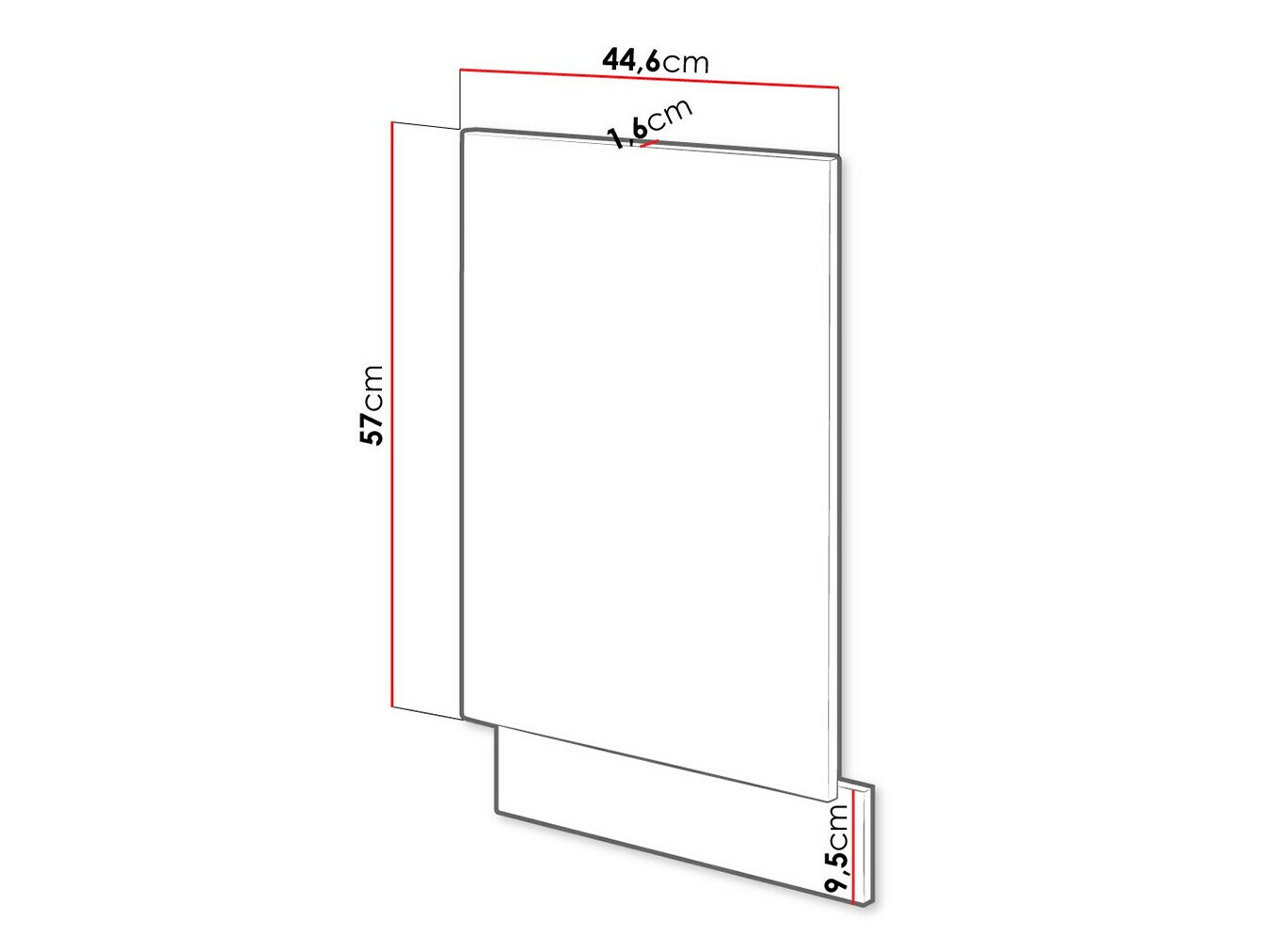 Trauku mazgājamās mašīnas durvis Wood White 106