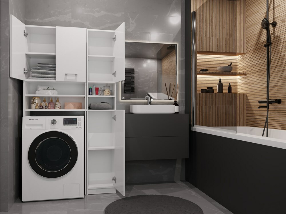 Vannas istabas plaukts Mandeville 128 (Balts)