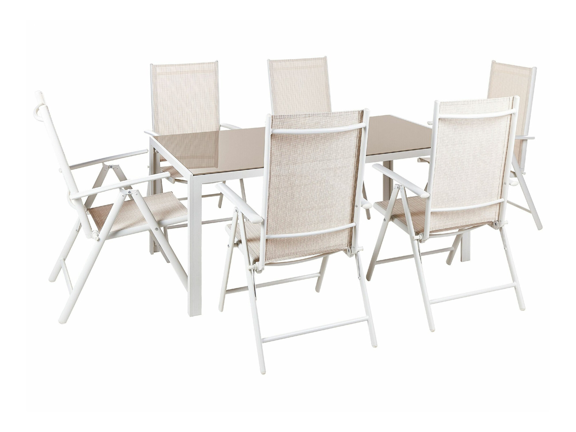 Galds un krēslu komplekts Berwyn 1970 (Bēšs)