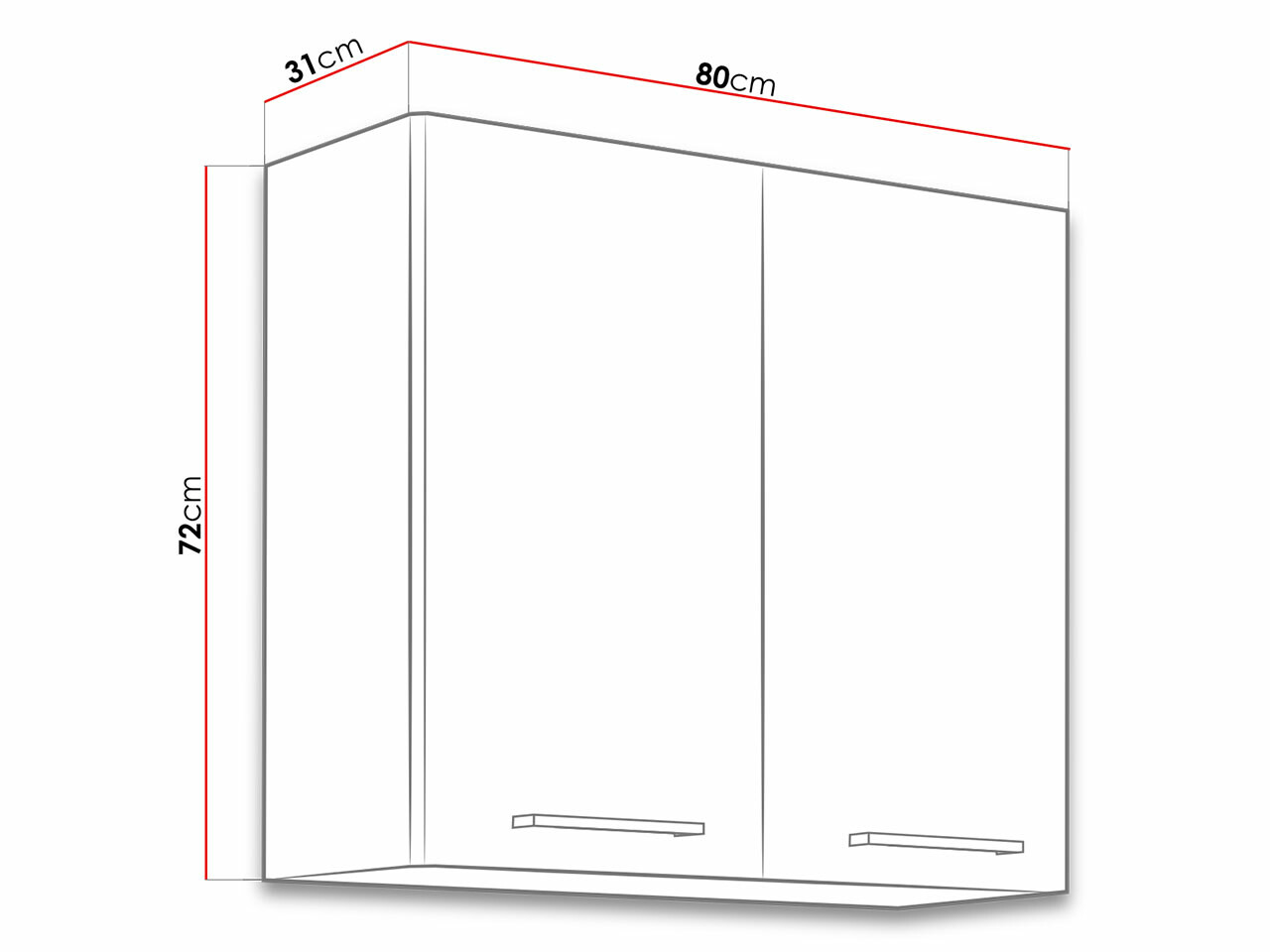 Moduļu piekarams skapis Wood Dark 126