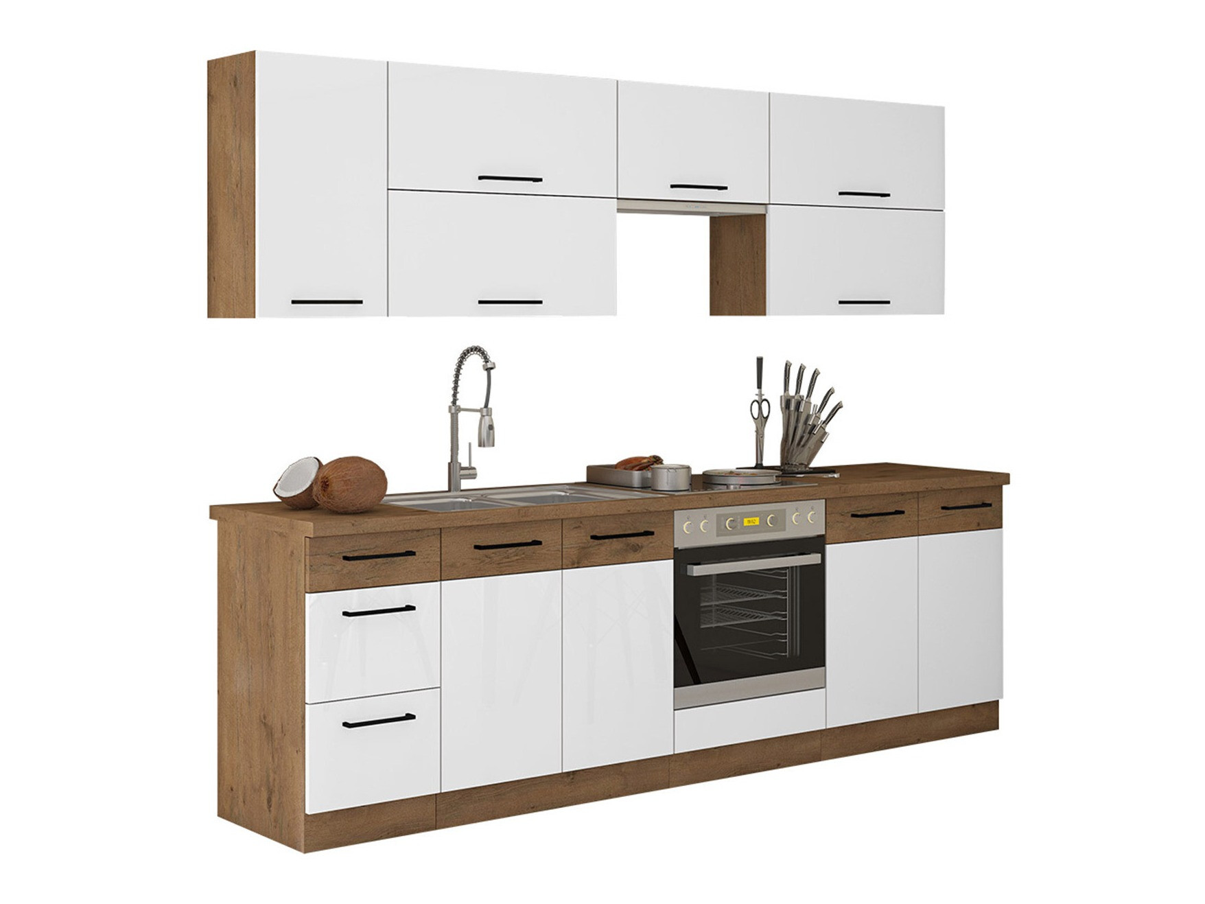 Moduļu virtuves komplekts Wood White 138