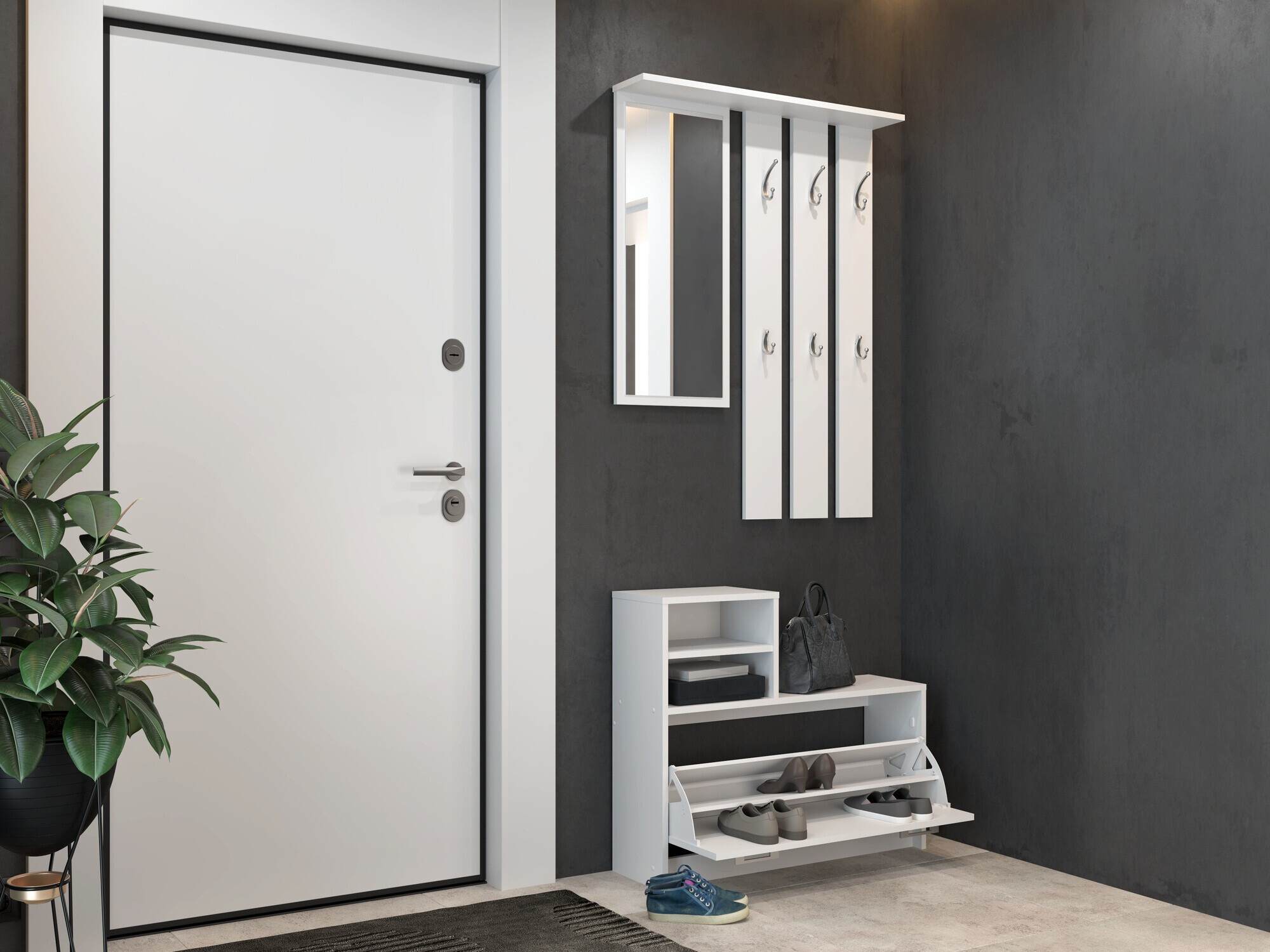 Priekšnama komplekts Mandeville 144 (Balts)