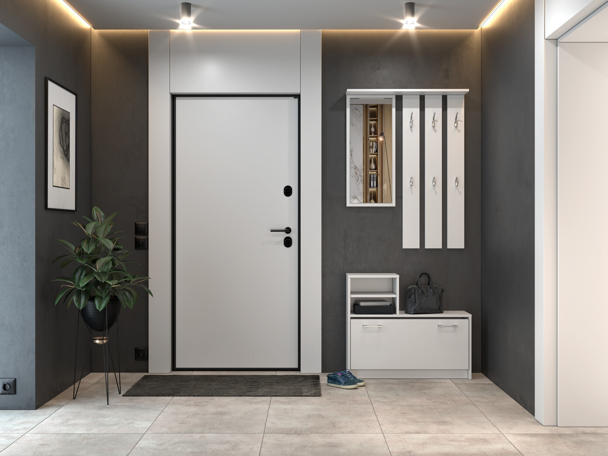 Priekšnama komplekts Mandeville 144 (Balts)