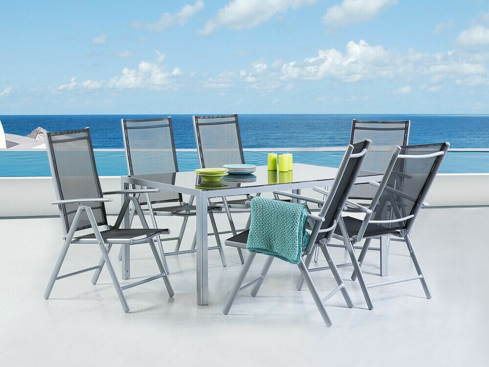 Стол и стулья Berwyn 1970 (Чёрный)