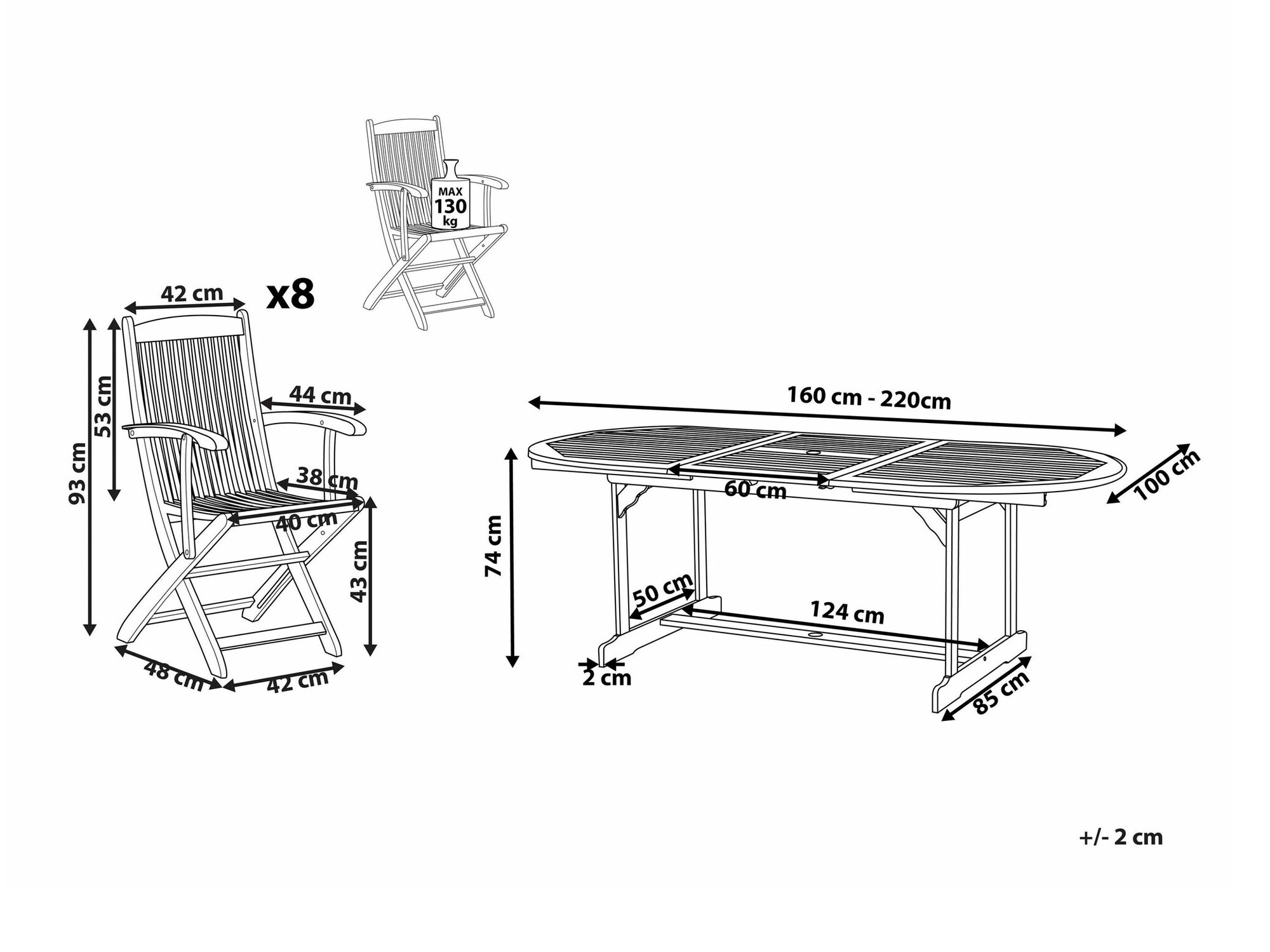 Galds un krēslu komplekts Berwyn 1978
