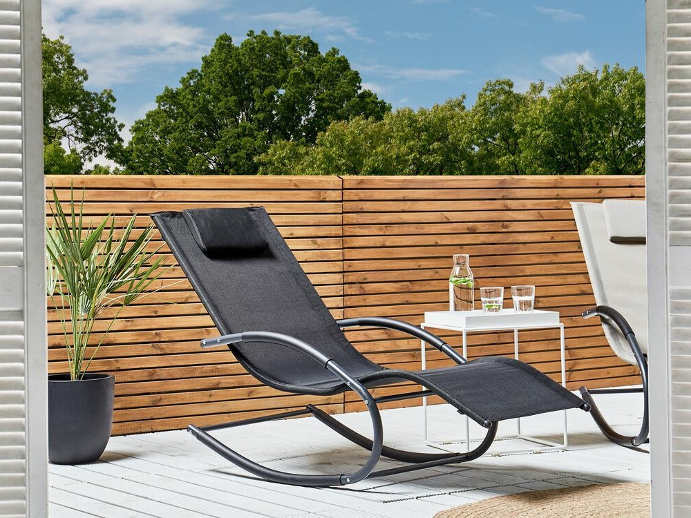 Sauļošanās krēsls Berwyn 1973 (Melns)