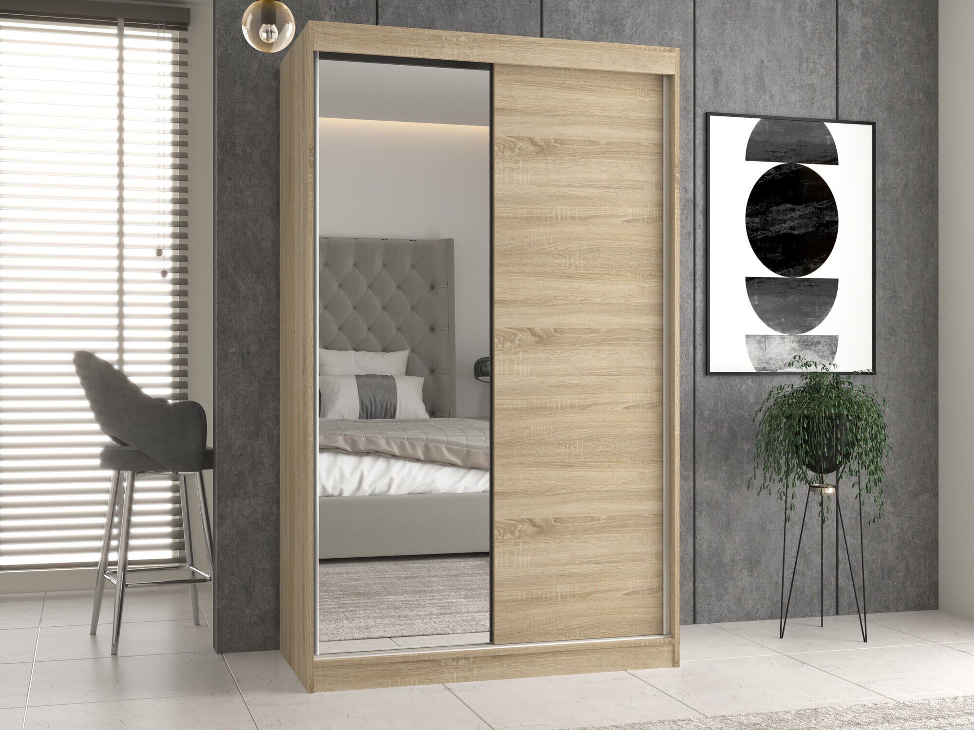 Skapis Mandeville 155 (Sonomas ozols)