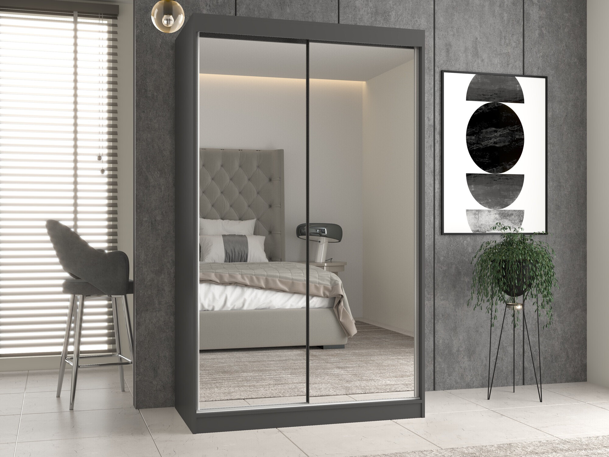 Skapis Mandeville 158 (Antracīts)