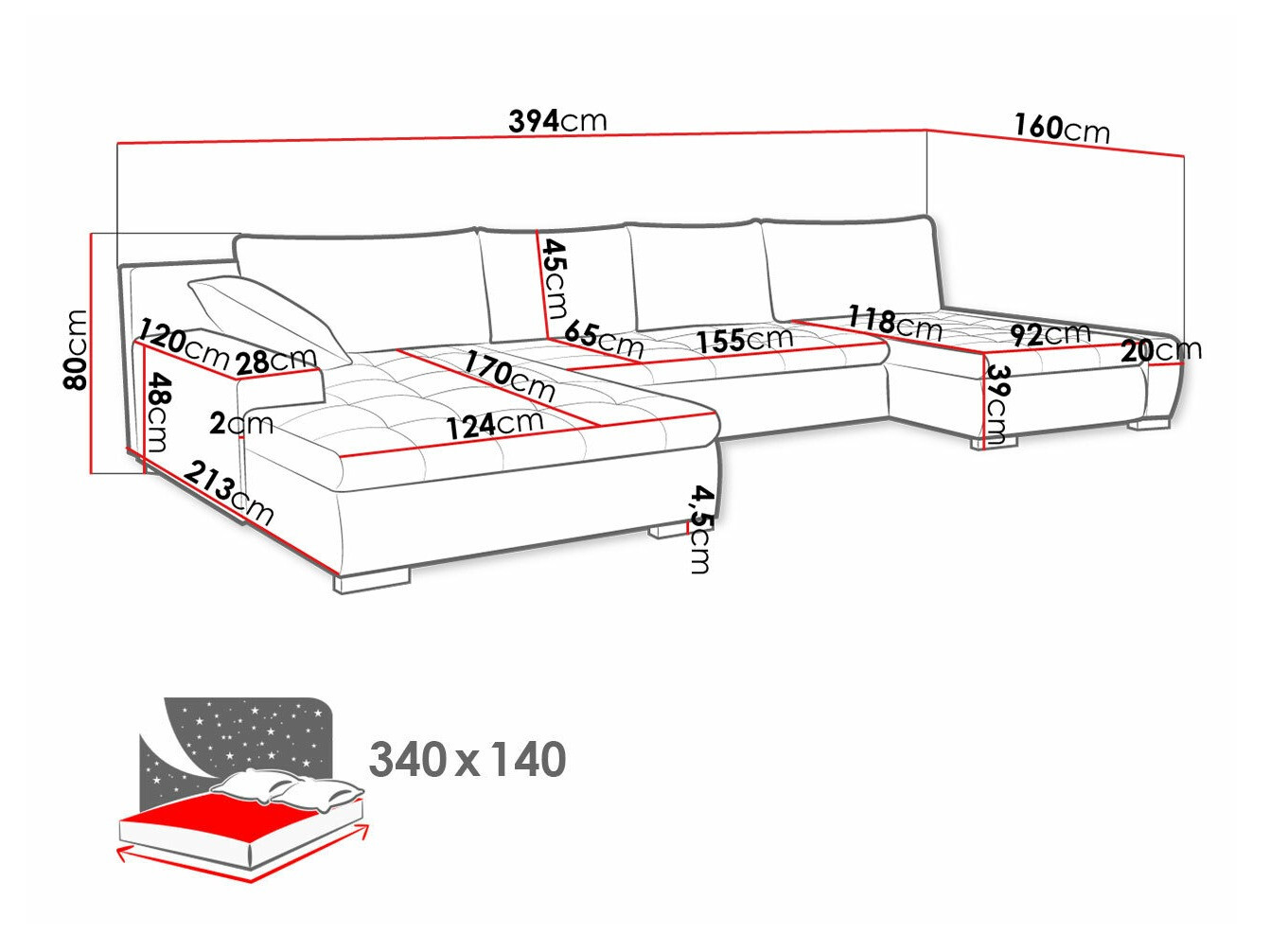 Stūra dīvāns Comfivo 106 (Kronos 09 + Paros 05)