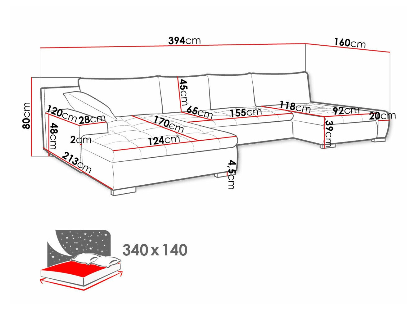 Угловой диван Comfivo 106 (Magic Velvet 2217 + Magic Velvet 2219)