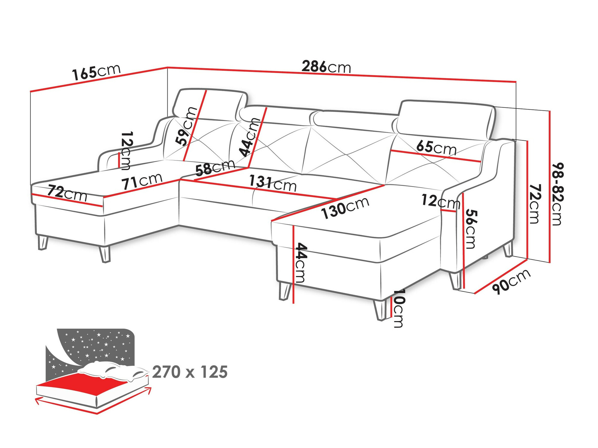 Угловой диван Temple 129 (Kronos 05)