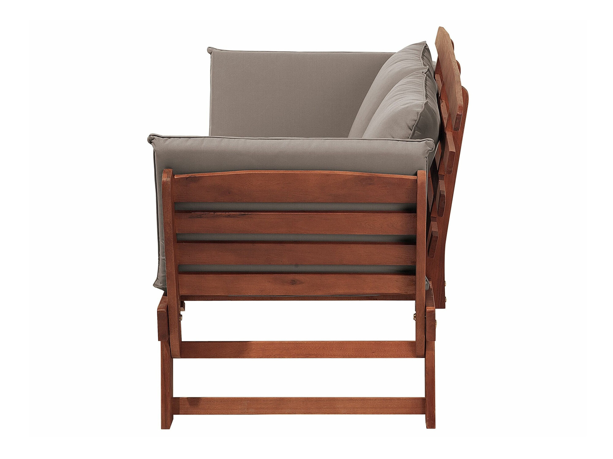 Dārza dīvāns Berwyn 1979 (Pelēks + Tumšs koks)