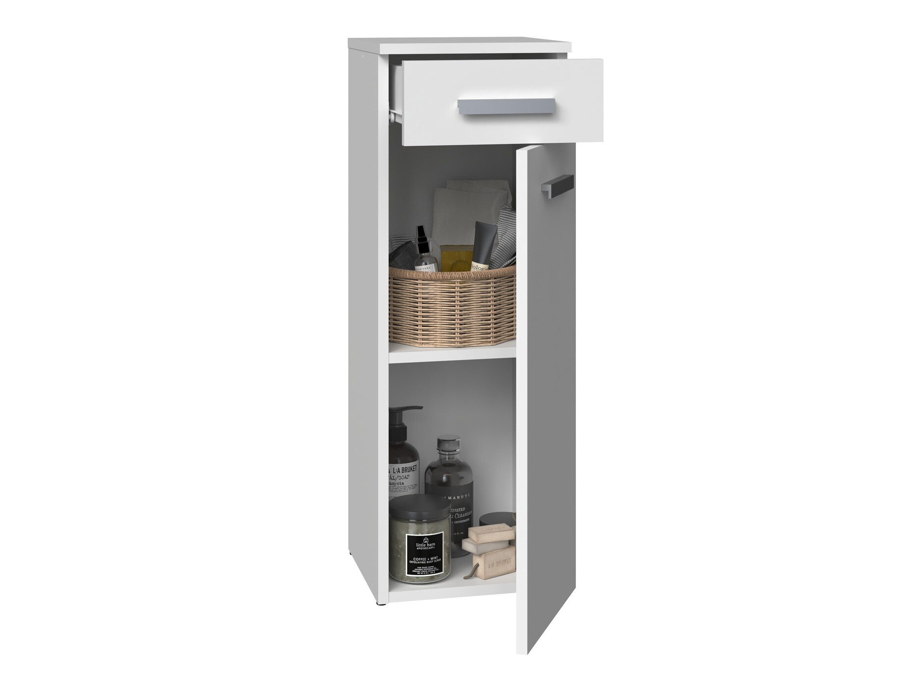 Stāvošs vannas skapītis Nolmaru 109 (Balts)