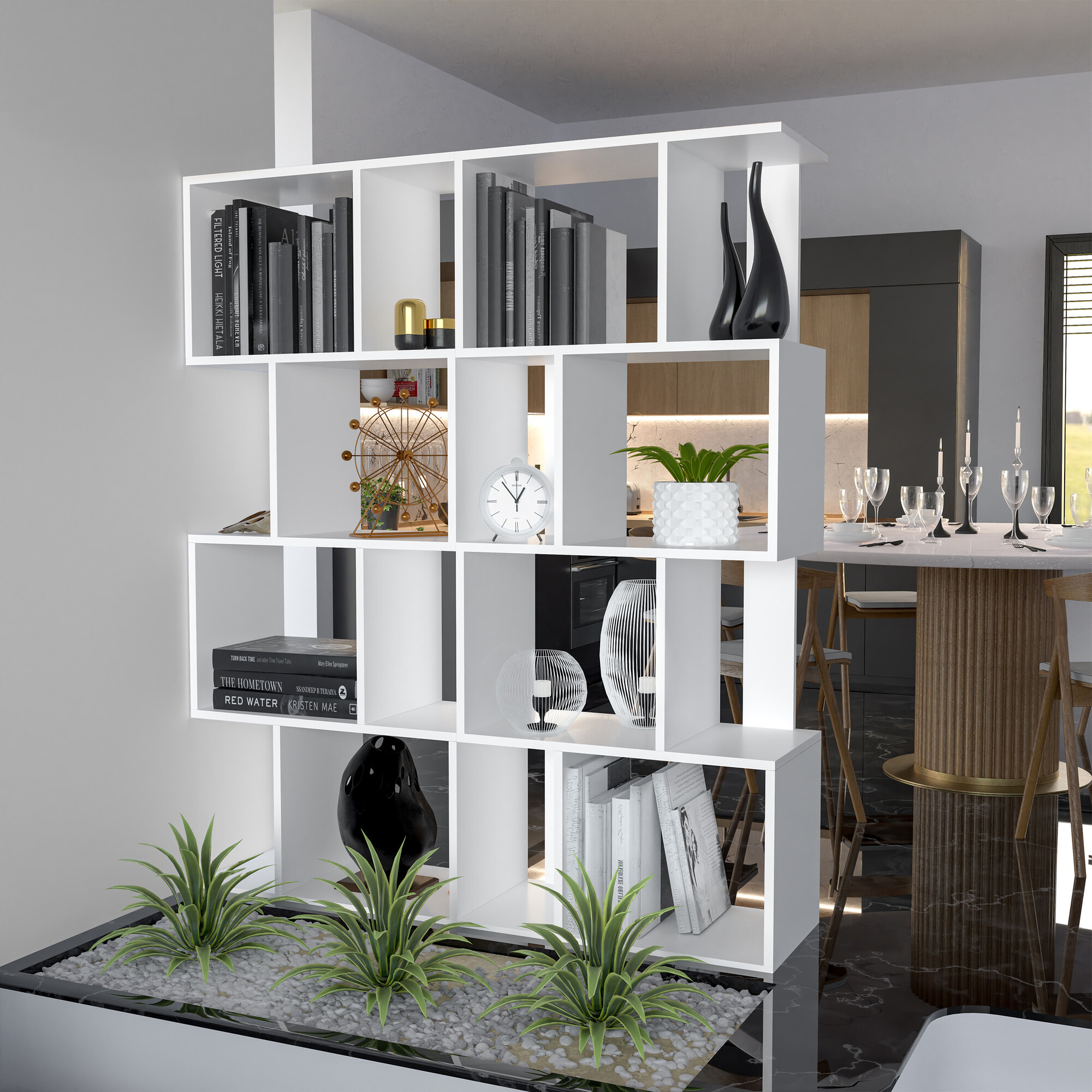 Стеллаж Mandeville 160 (Белый)