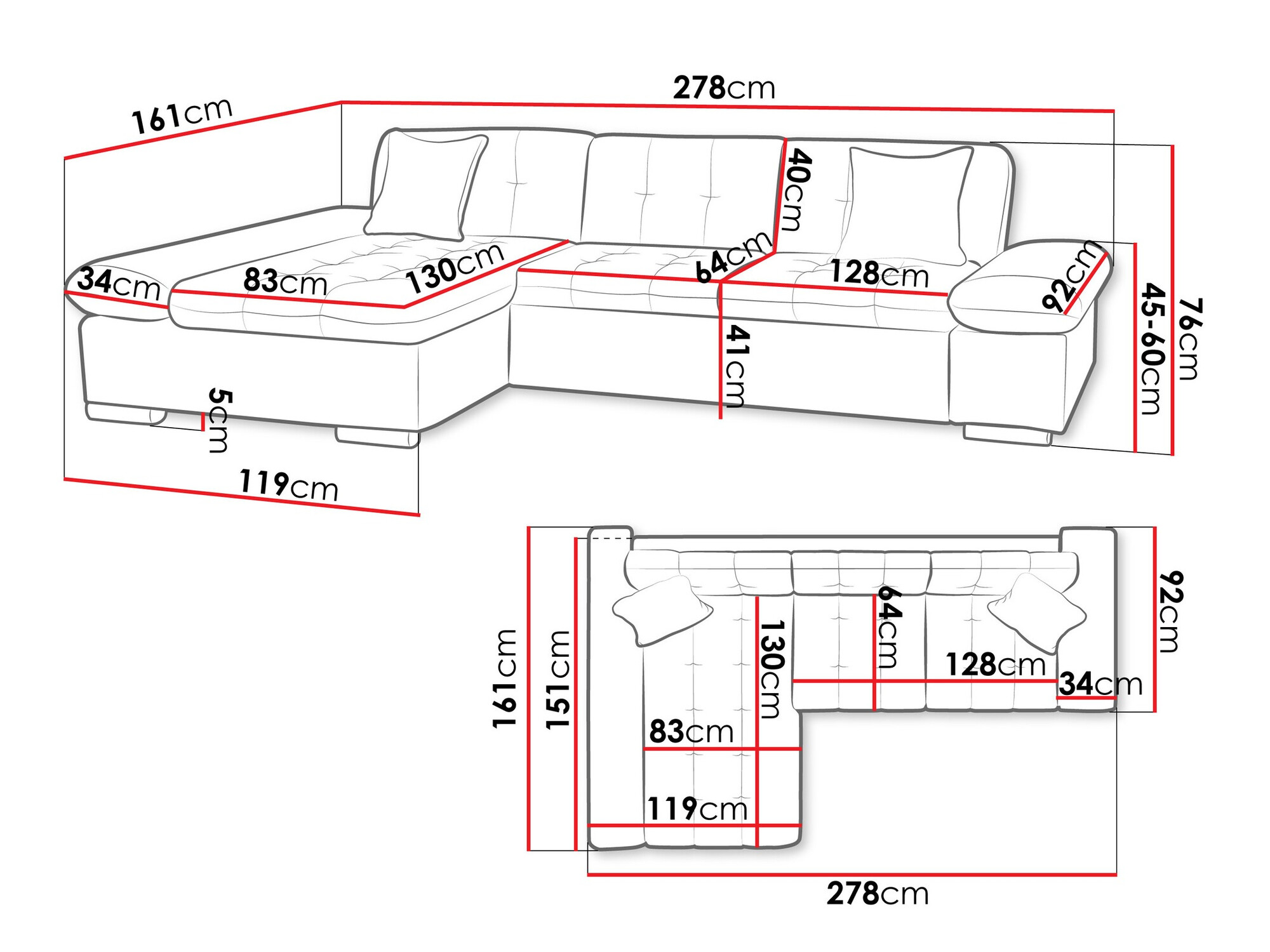 Stūra dīvāns Comfivo 219 (Soul 20)