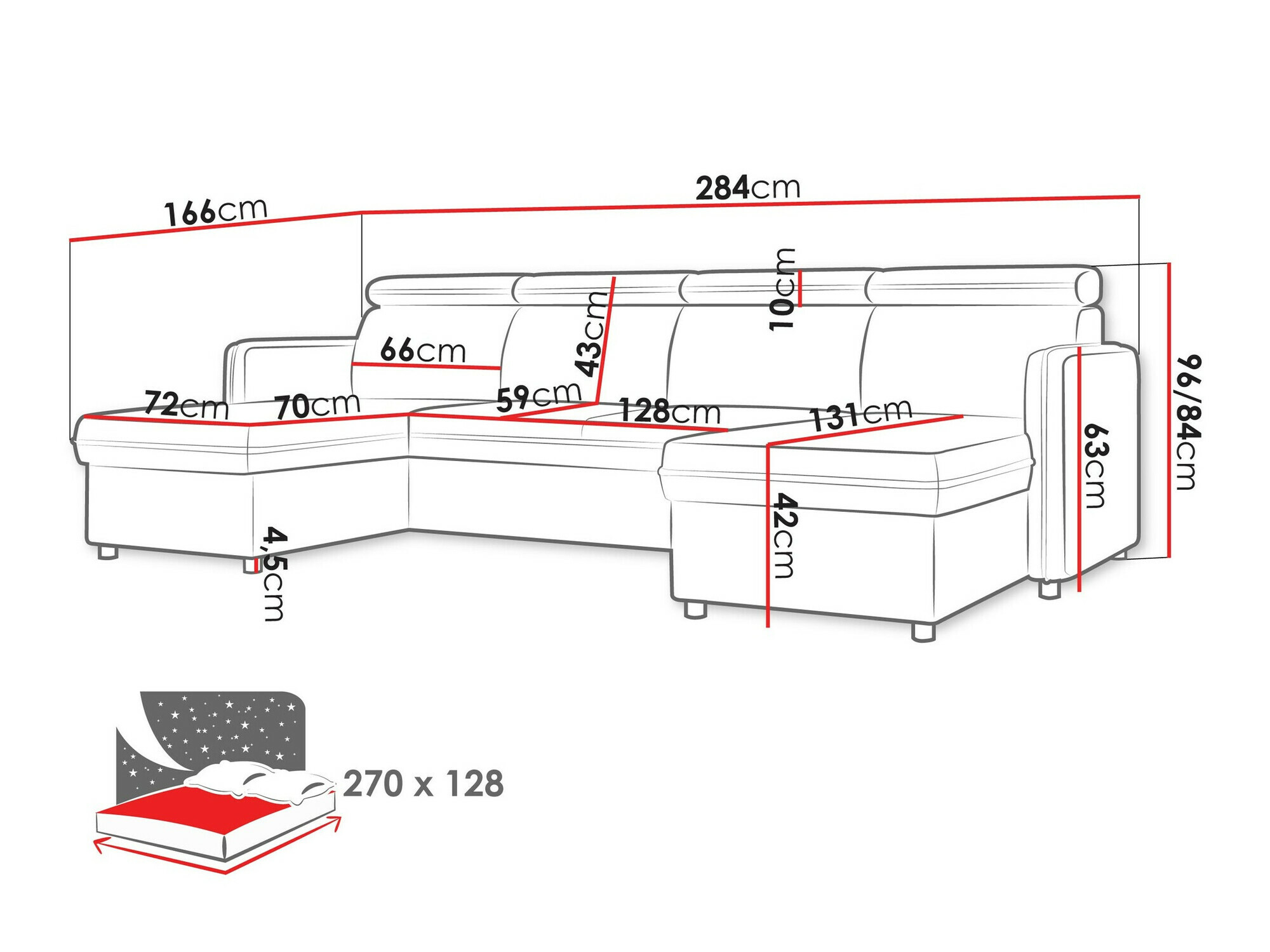 Stūra dīvāns Temple 130 (Enjoy New 24)