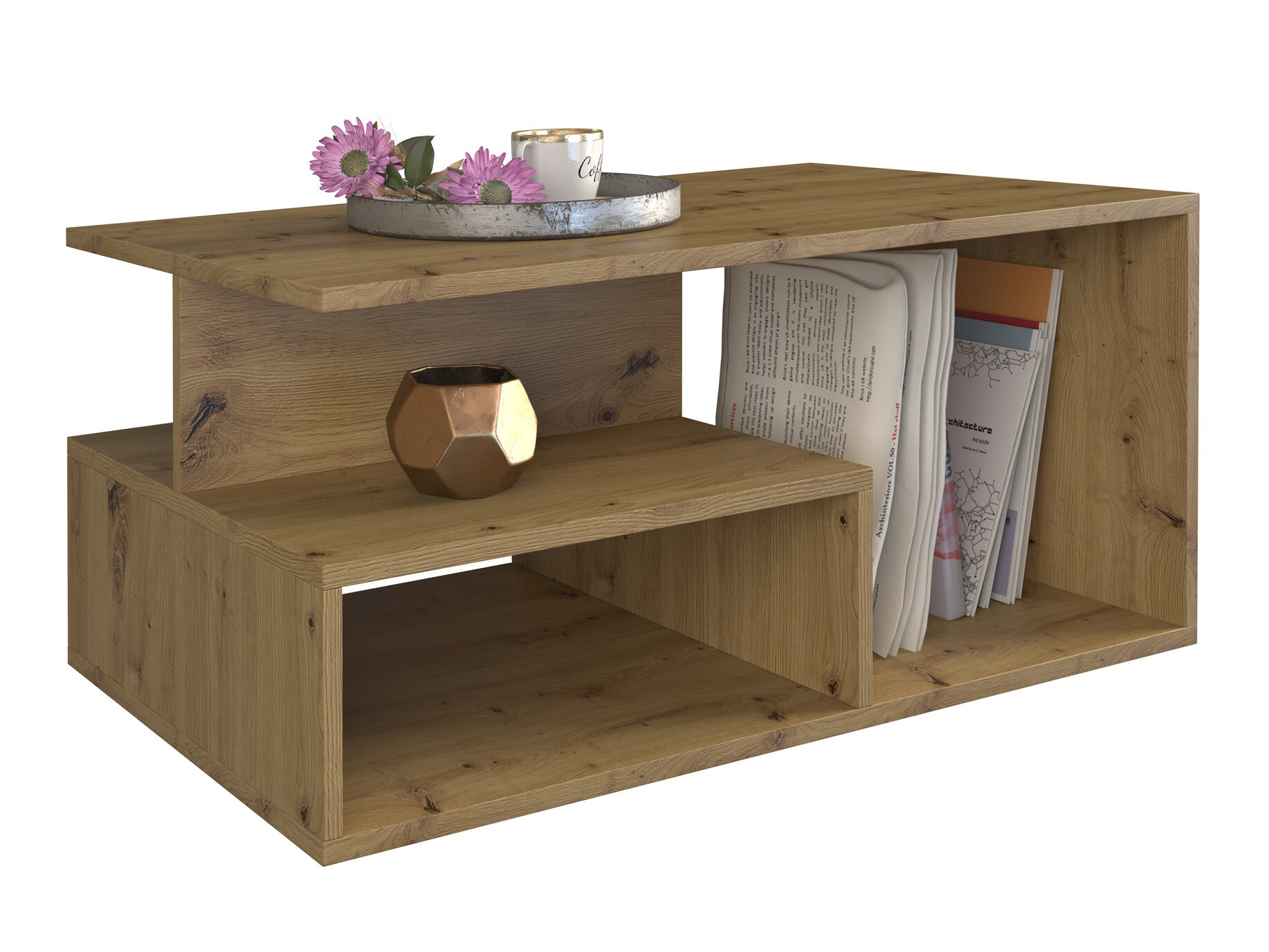 Žurnālu galdiņš Mandeville 166 (Artisan ozols)