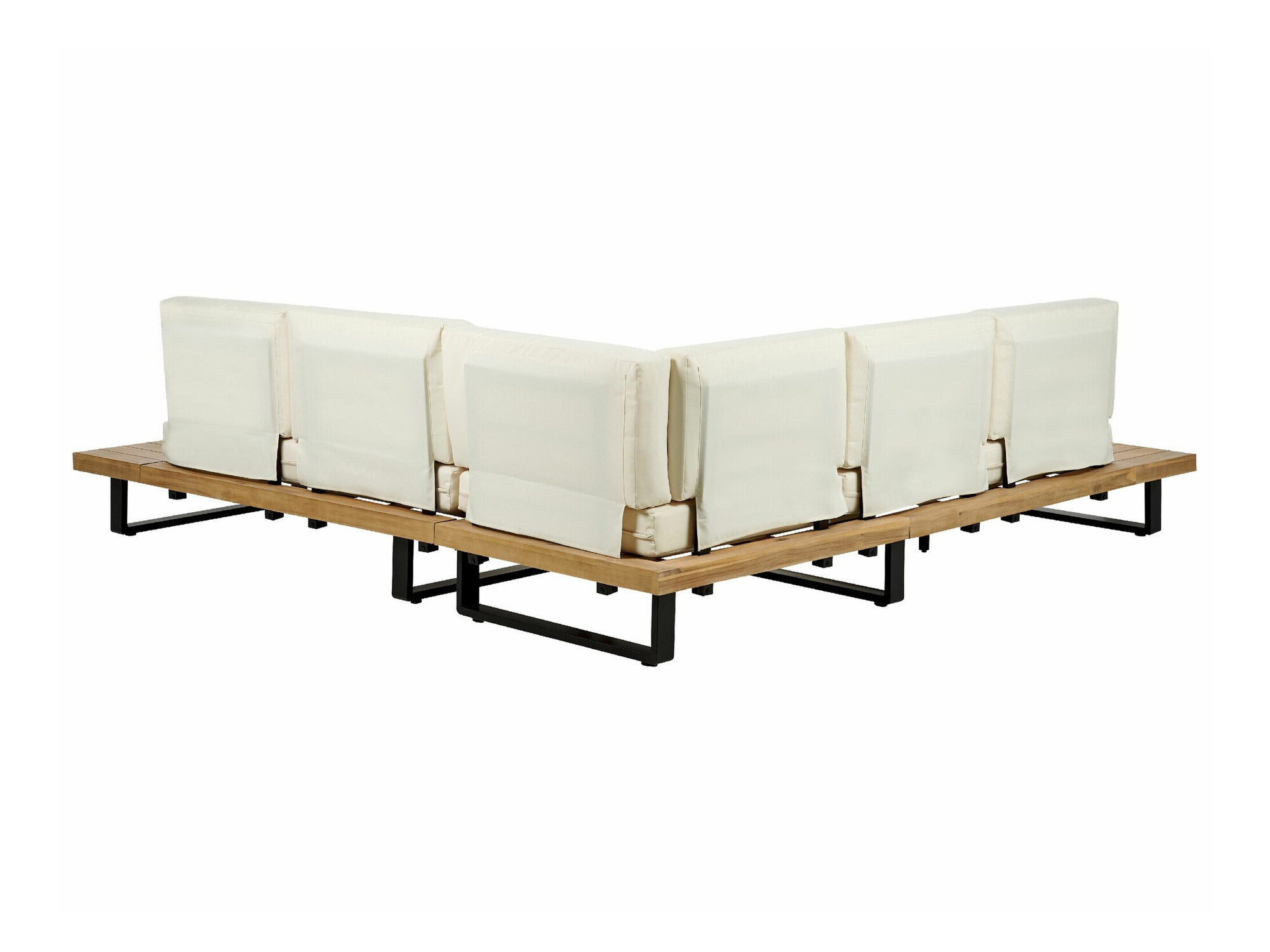 Dārza mēbeļu komplekts Berwyn 1987 (Bēšs + Gaišs koks)