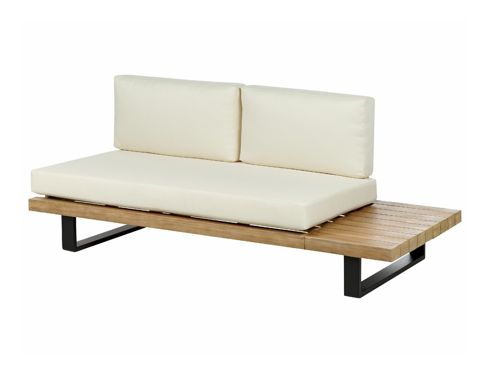 Dārza mēbeļu komplekts Berwyn 1987 (Bēšs + Gaišs koks)