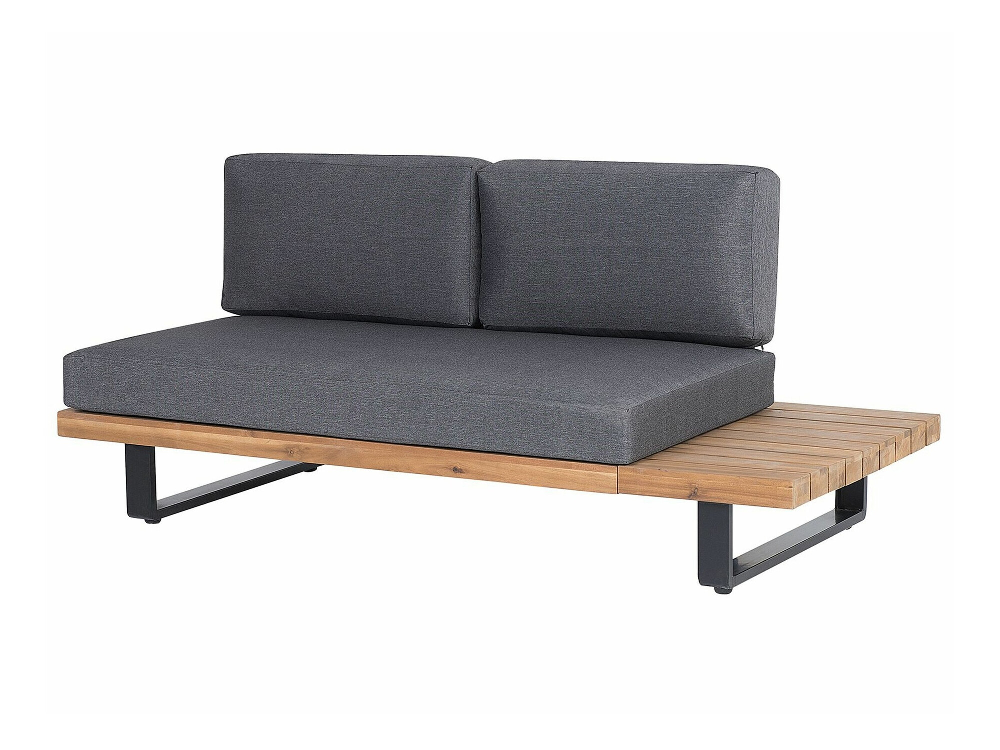 Dārza mēbeļu komplekts Berwyn 1987 (Pelēks + Gaišs koks)