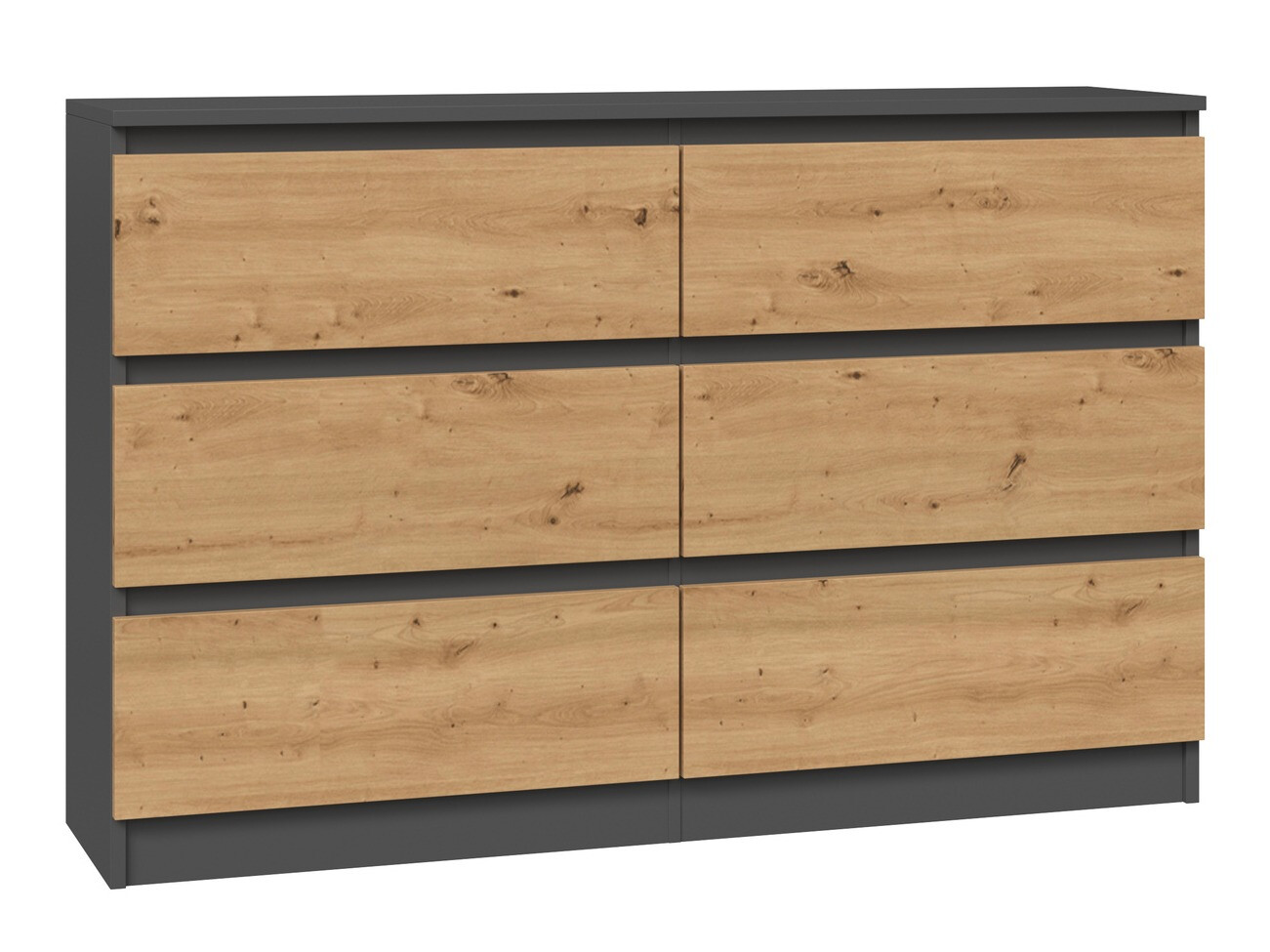 Kомод Elbvelu 103 (Антрацит + Artisan дуб)