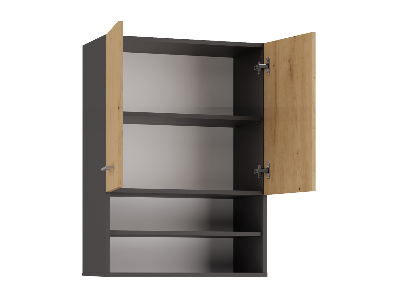 Piekarams vannas istabas skapītis Balelbo 106 (Antracīts + Artisan ozols)