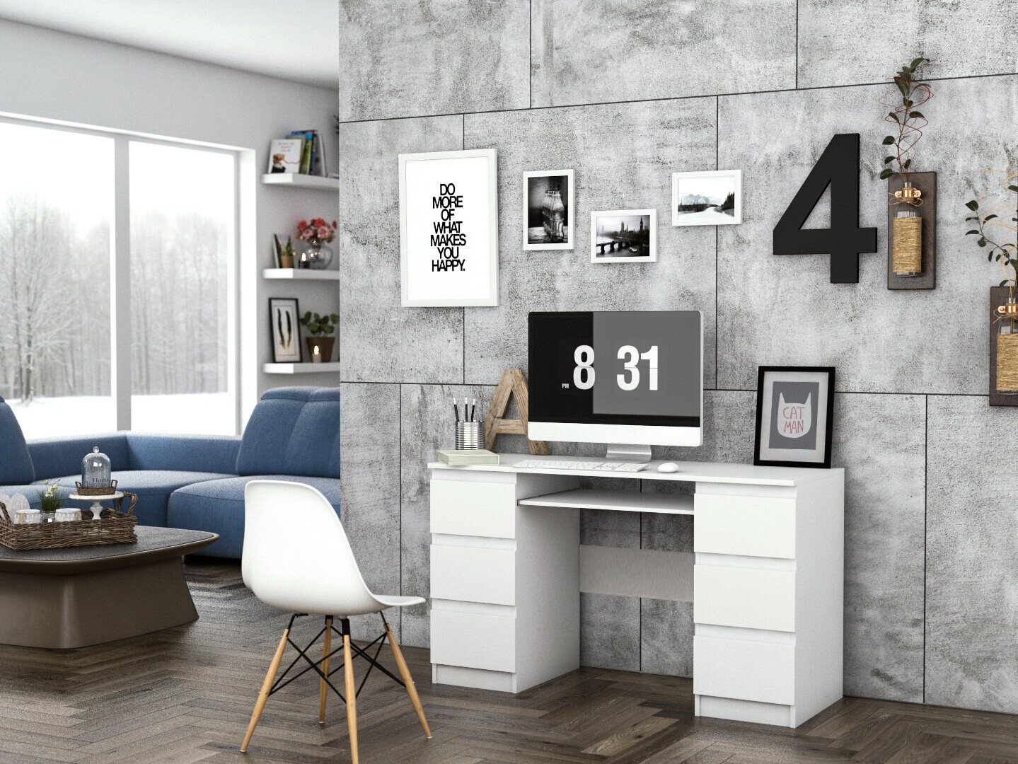 Письменный cтол Mandeville 178 (Белый)