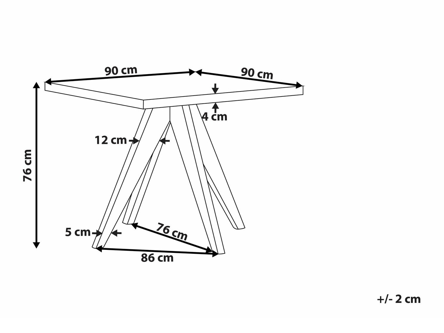 Садовый стол Nolsoro 100