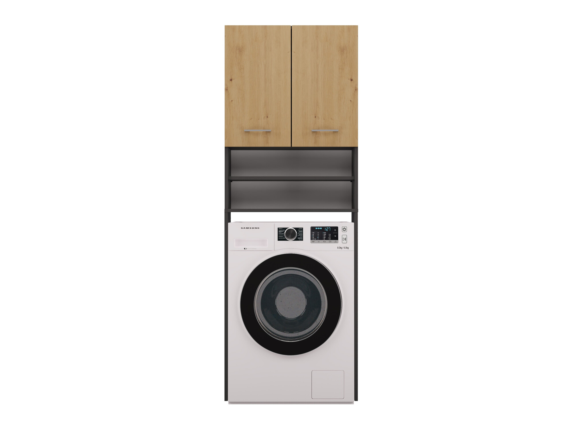 Vannas istabas plaukts Balelbo 104 (Antracīts + Artisan ozols)