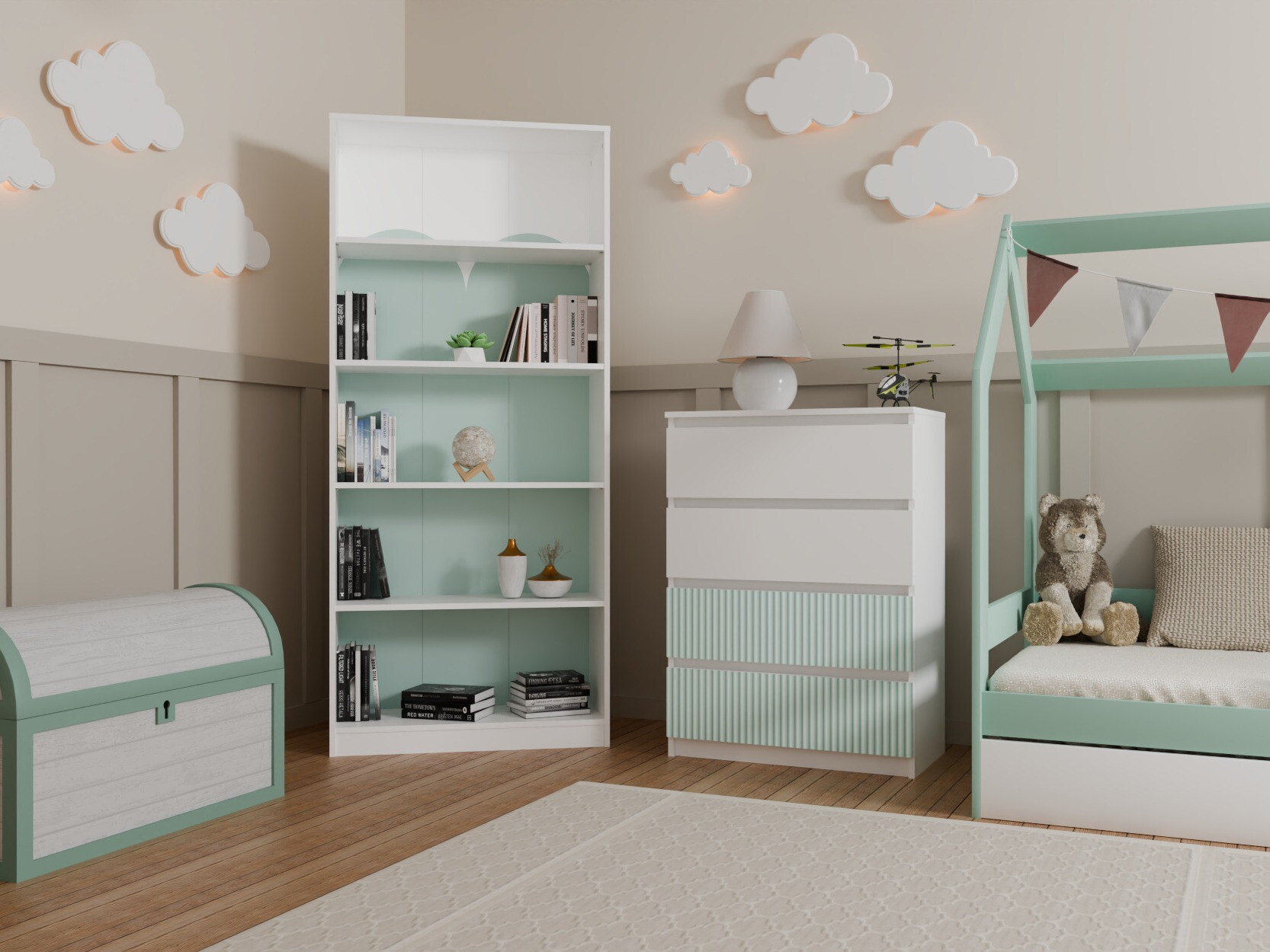 Kомод Mortore 101 (Светло-мятный)