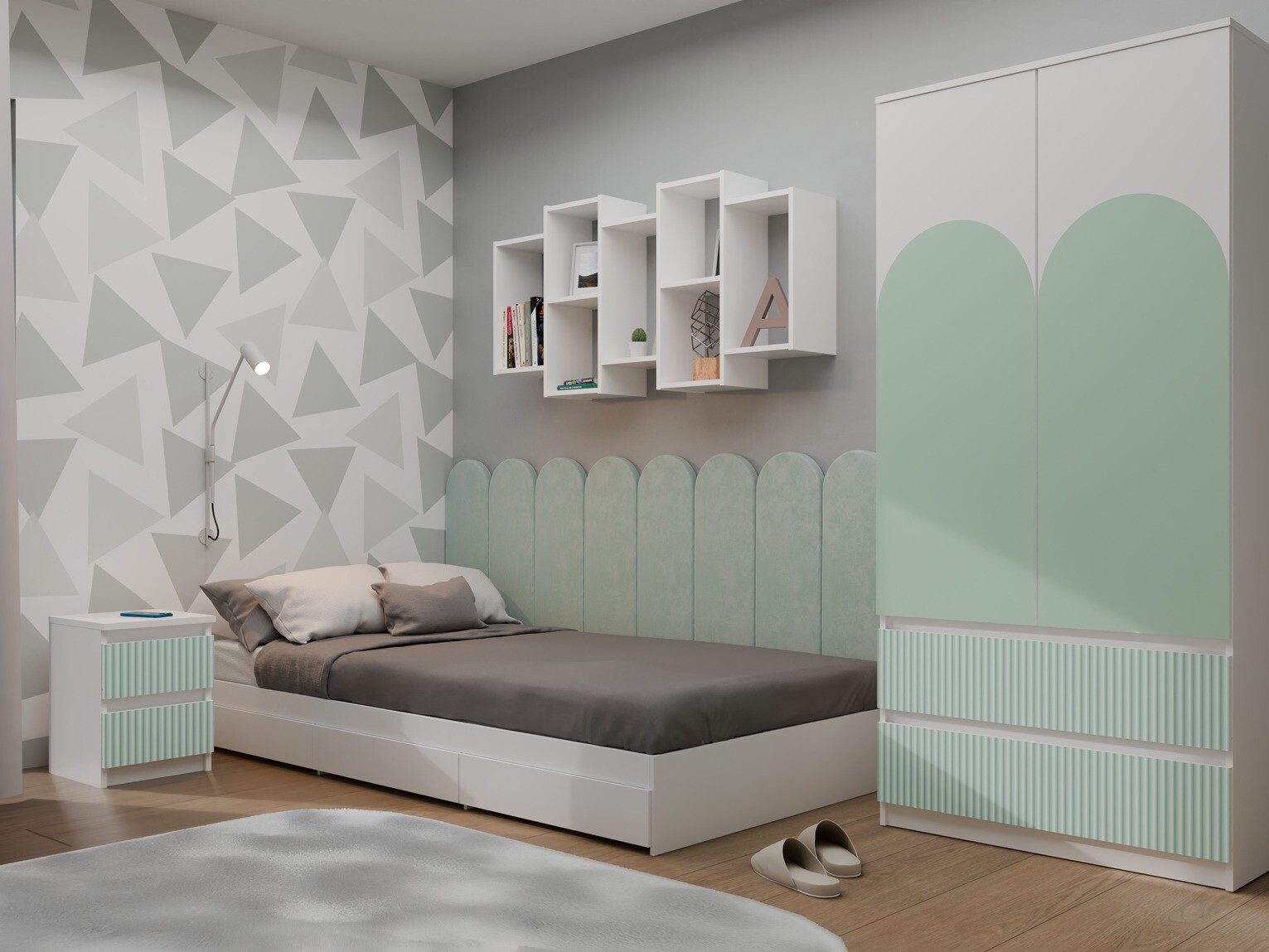 Naktsgaldiņš Mortore 103 (Gaiša piparmētra)