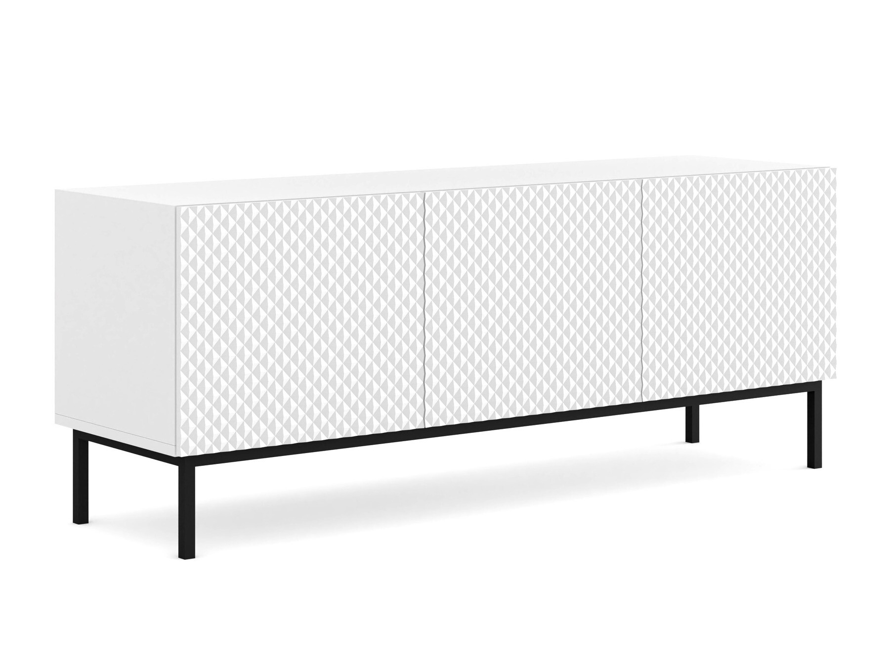 TV galds Odelomu 101 (Balts + Glancēts balts)