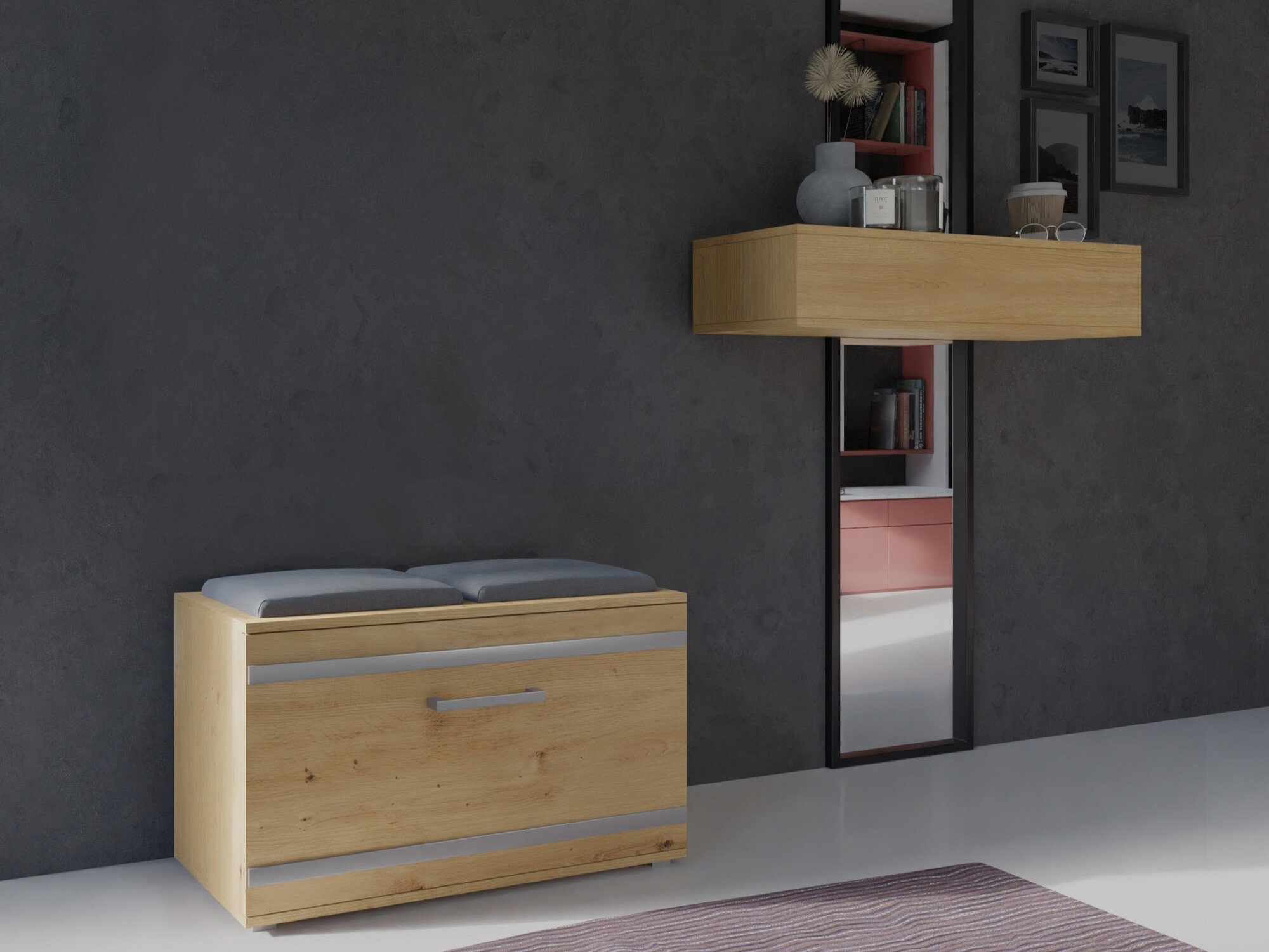 Kurpju kaste Mandeville 179 (Artisan ozols)