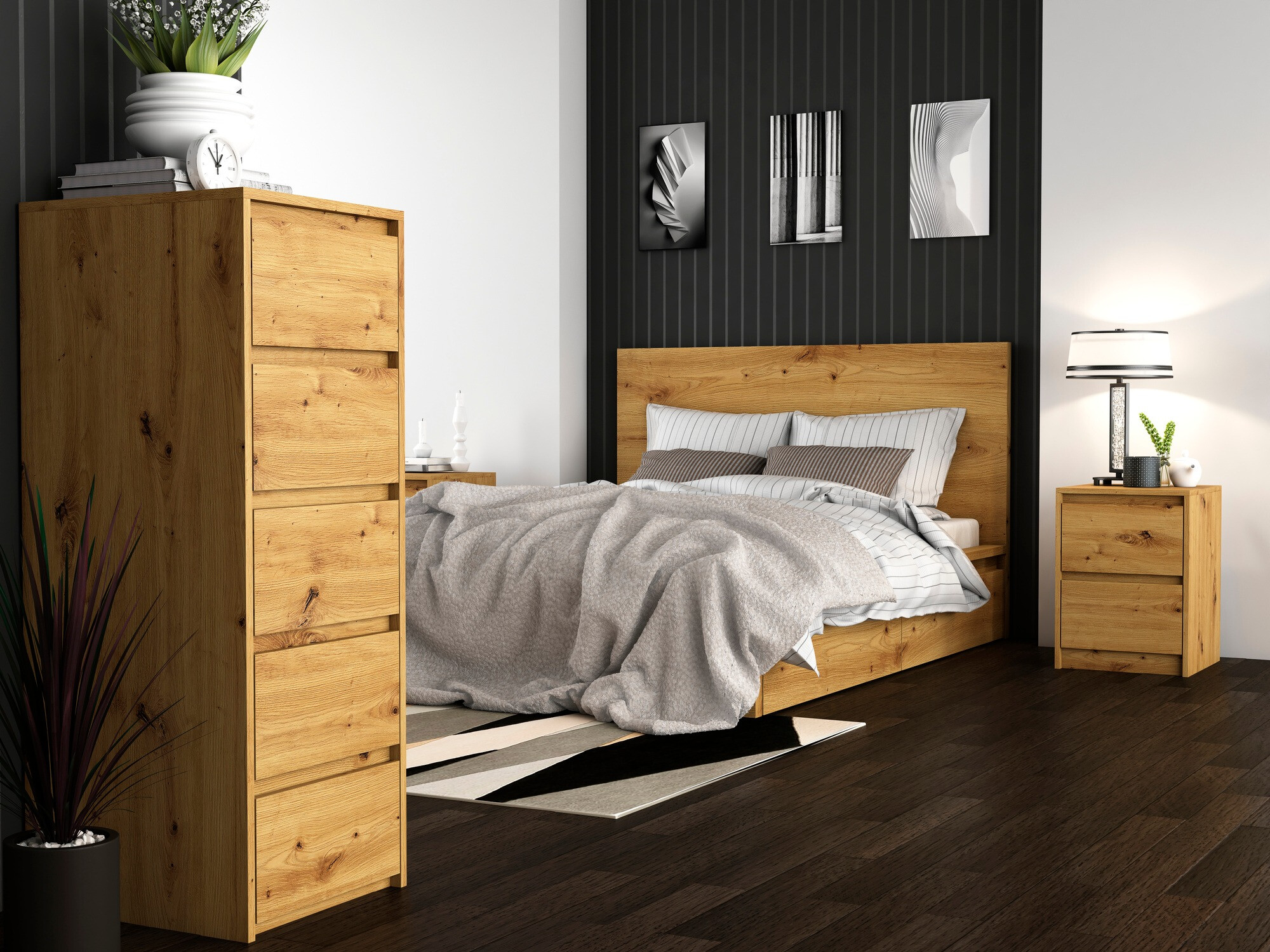 Naktsgaldiņš Mandeville 187 (Artisan ozols)