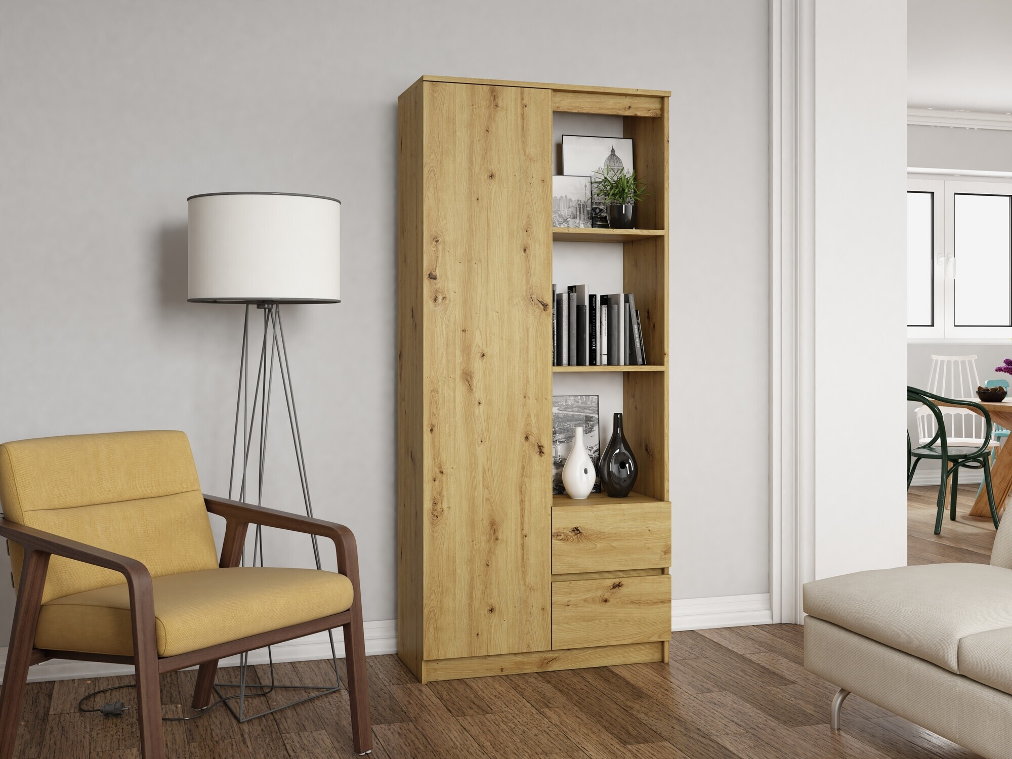 Стеллаж Mandeville 182 (Artisan дуб)