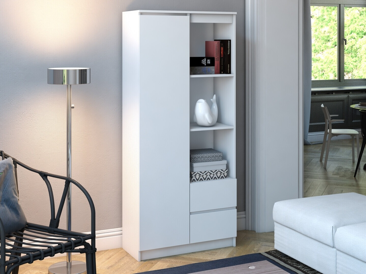 Стеллаж Mandeville 182 (Белый)