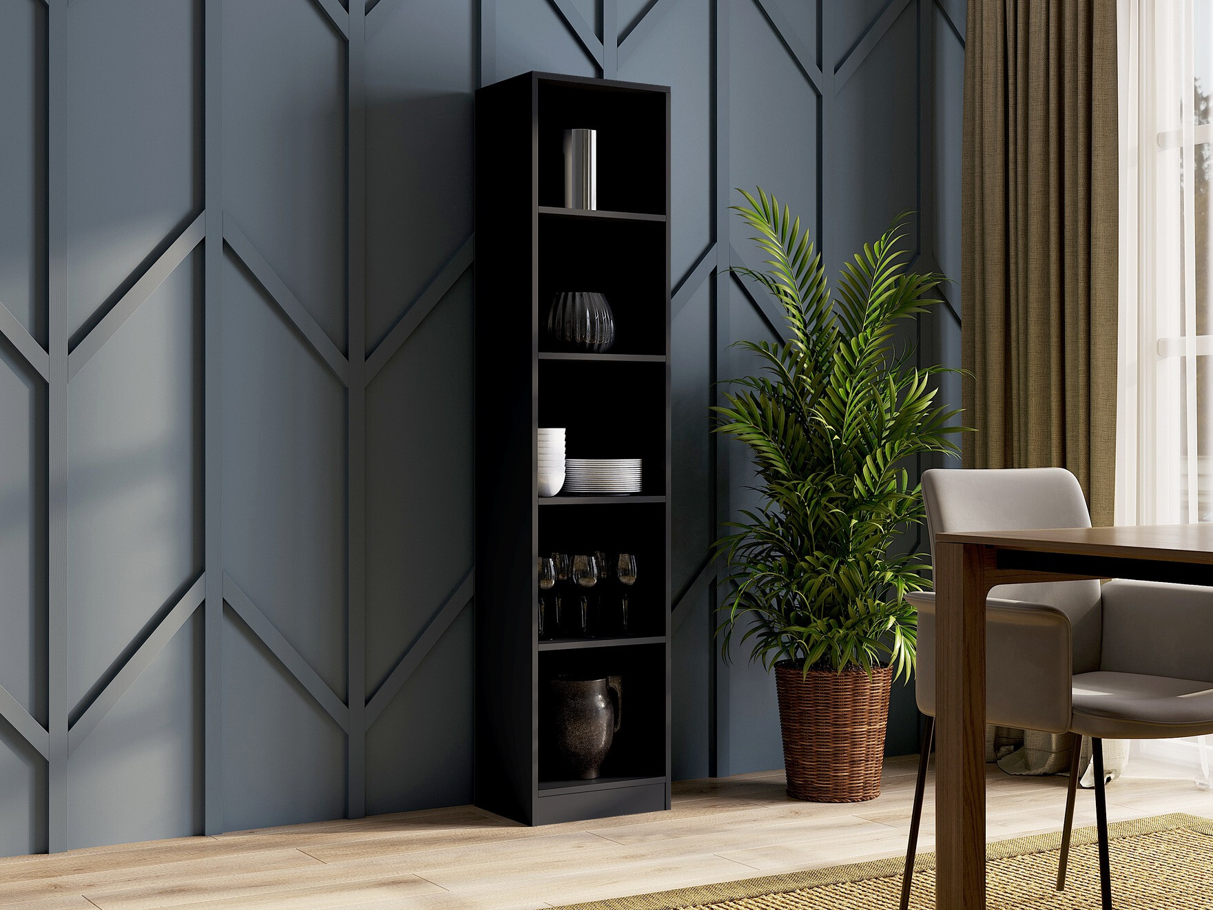 Стеллаж Mandeville 183 (Чёрный)