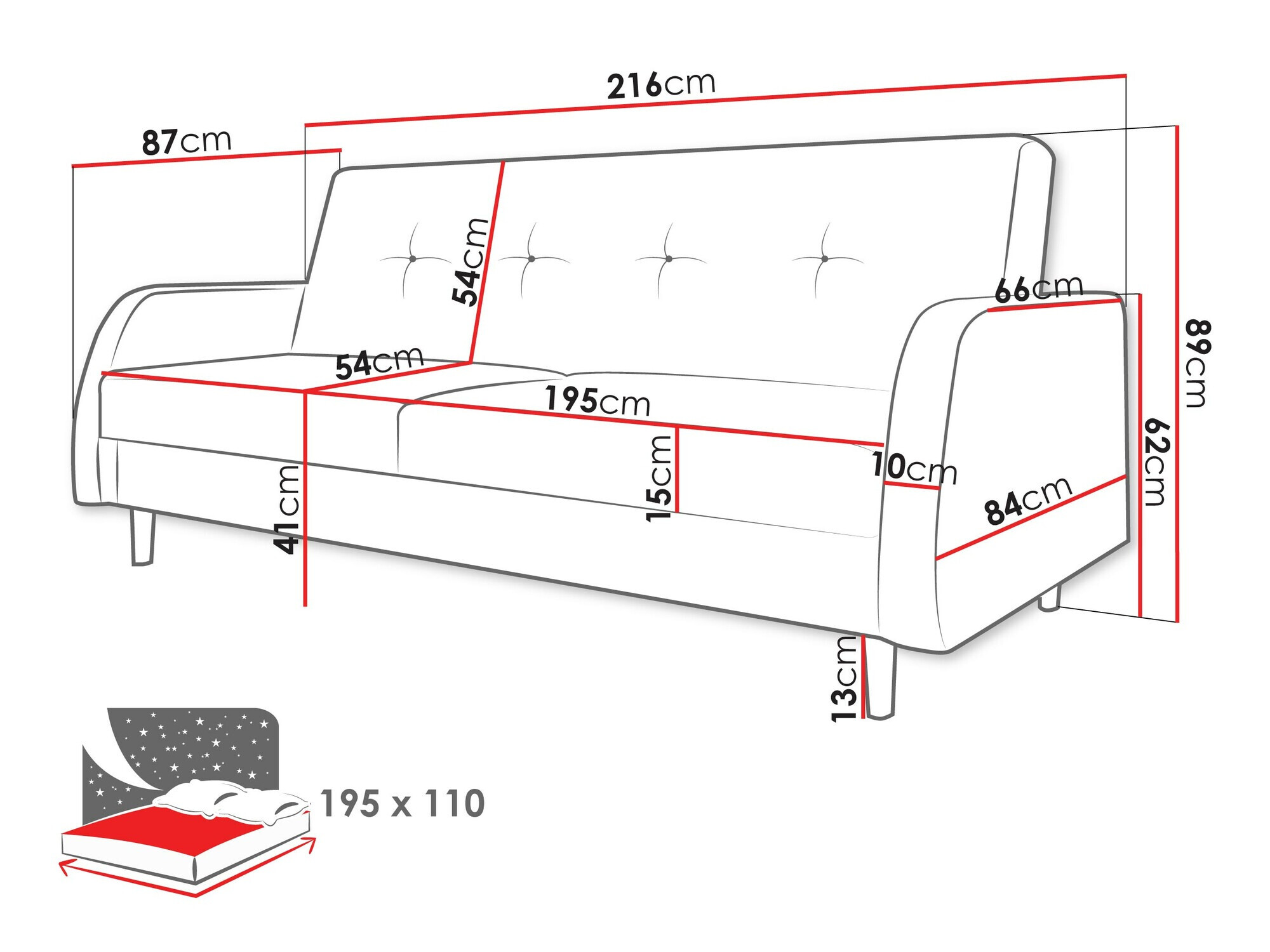 Dīvāns gulta Comfivo 360