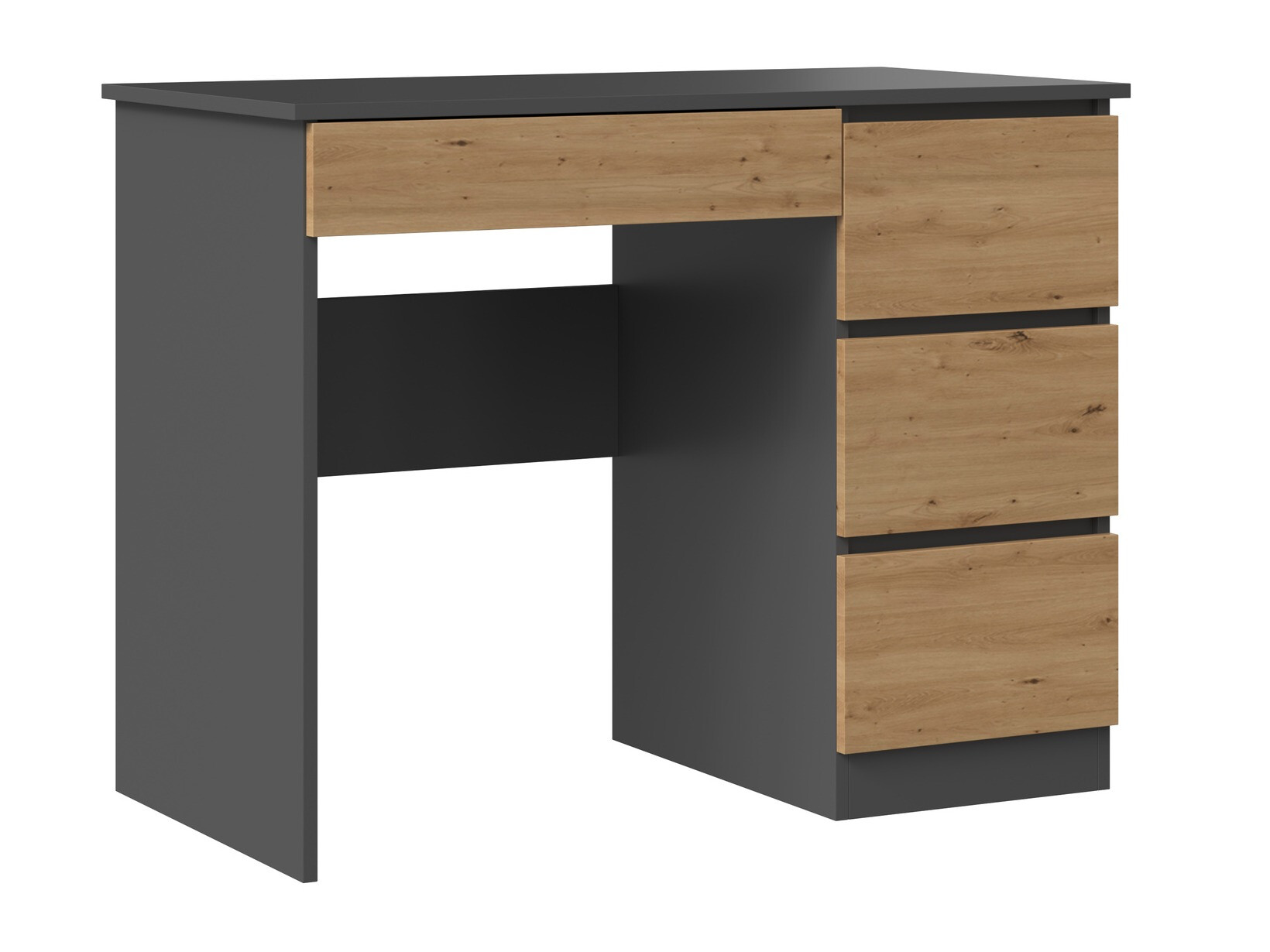 Письменный cтол Elbvelu 108 (Антрацит + Artisan дуб)